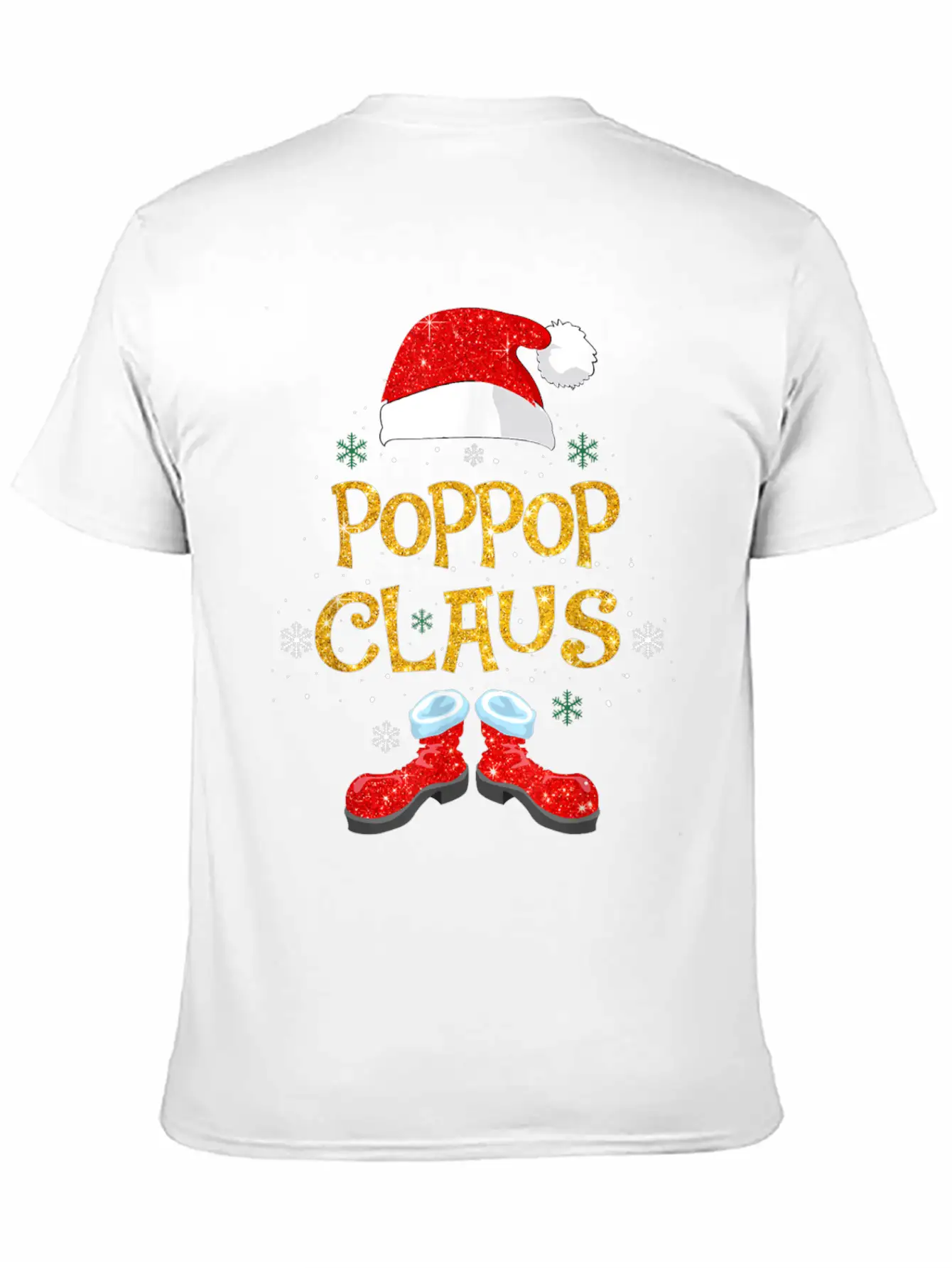 Merry Santa Pop Claus Christmas Family Matching Unisex Short Sleeve Soft Cotton T-Shirt – Casual Everyday Wear