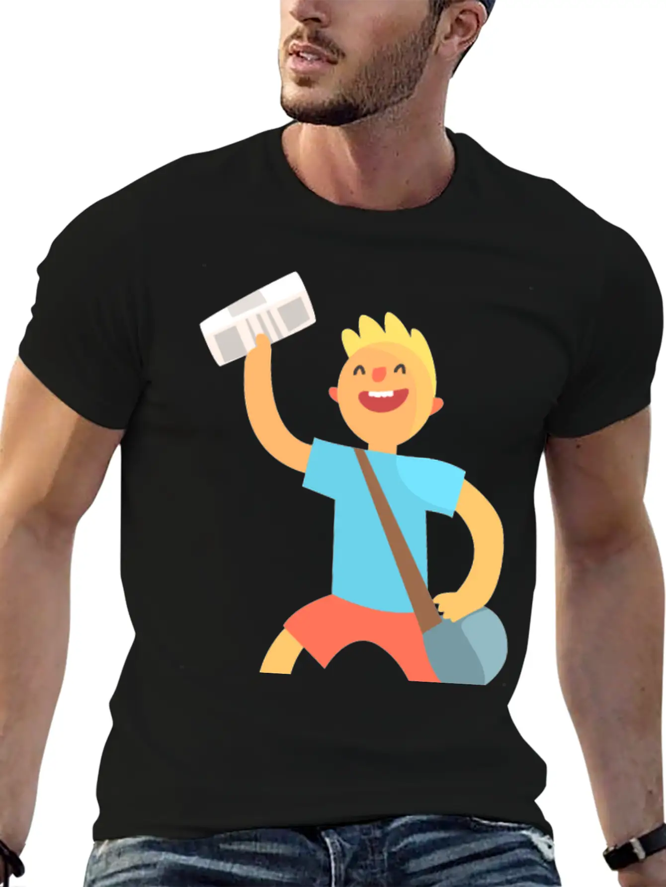Messenger Unisex Short Sleeve Soft Cotton T-Shirt – Casual Everyday Wear