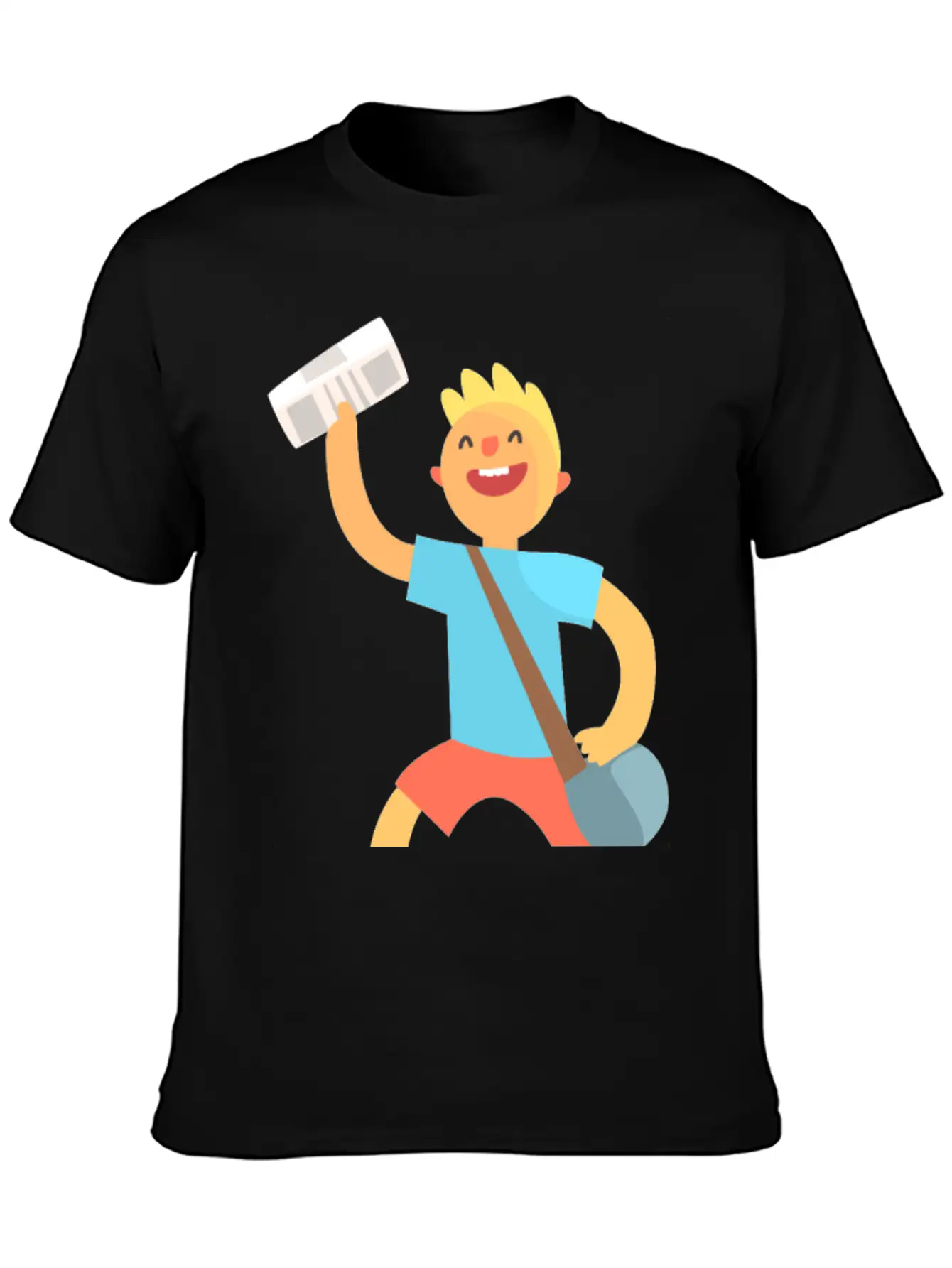 Messenger Unisex Short Sleeve Soft Cotton T-Shirt – Casual Everyday Wear