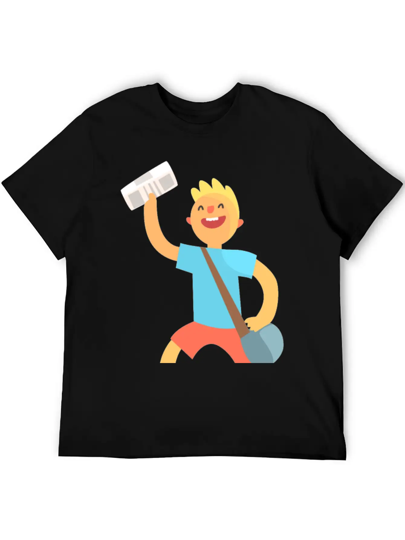 Messenger Unisex Short Sleeve Soft Cotton T-Shirt – Casual Everyday Wear