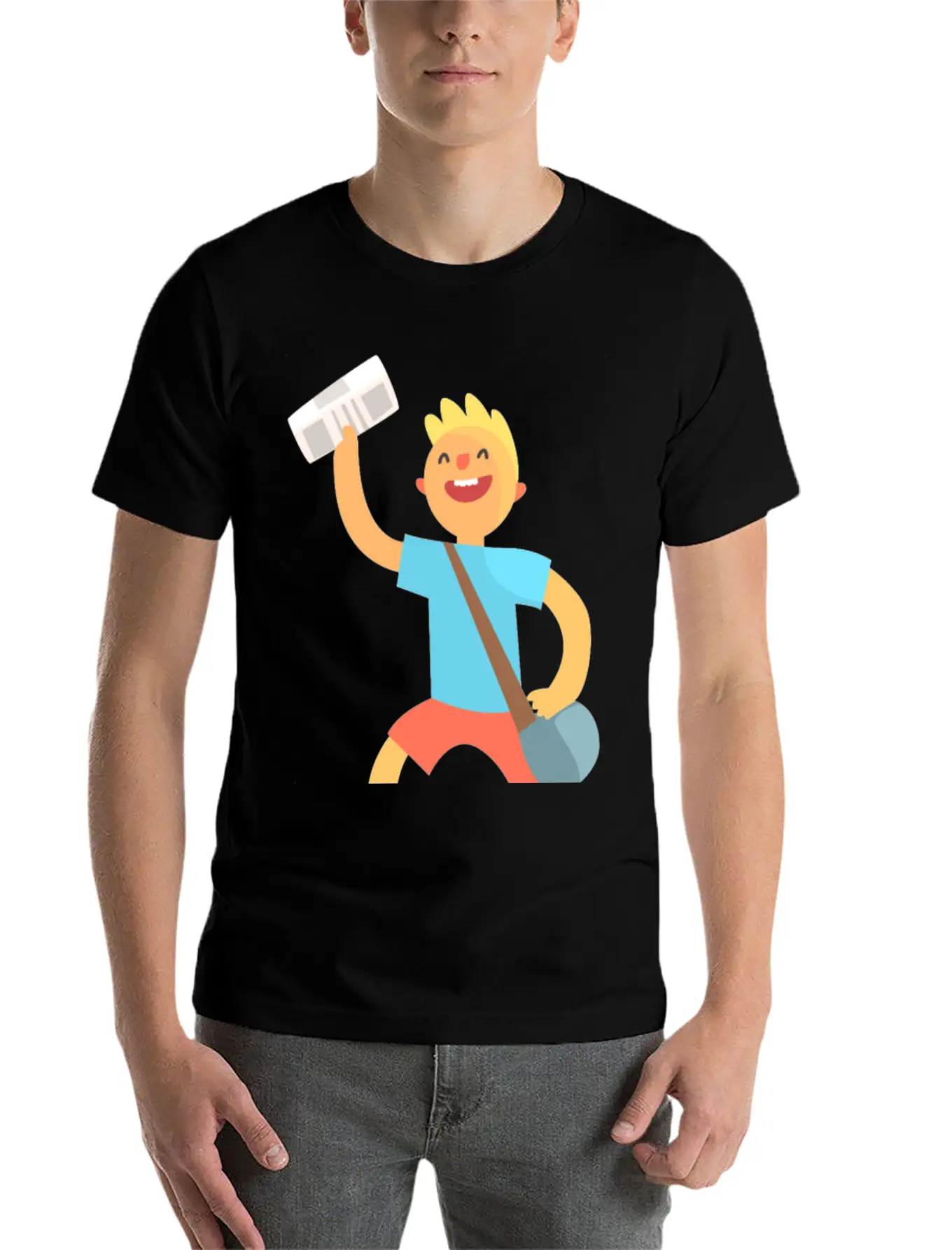 Messenger Unisex Short Sleeve Soft Cotton T-Shirt – Casual Everyday Wear