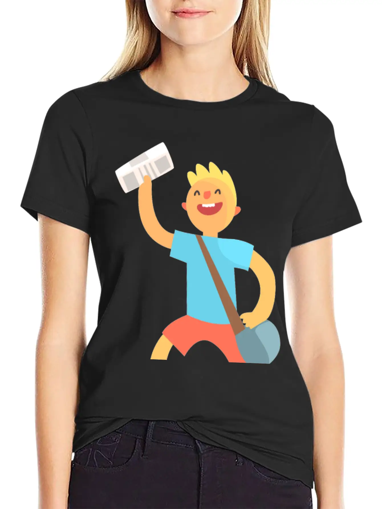 Messenger Unisex Short Sleeve Soft Cotton T-Shirt – Casual Everyday Wear