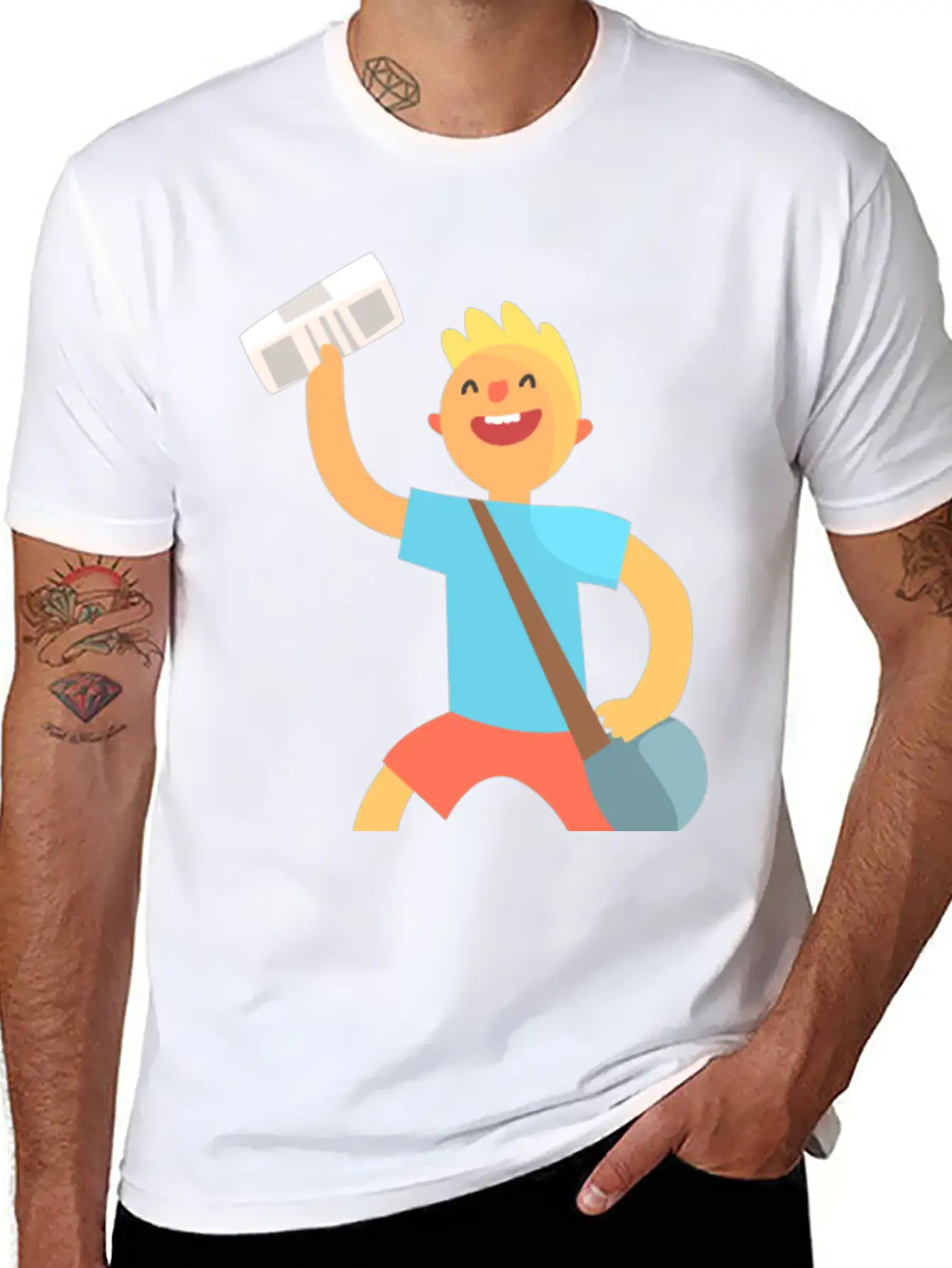 Messenger Unisex Short Sleeve Soft Cotton T-Shirt – Casual Everyday Wear