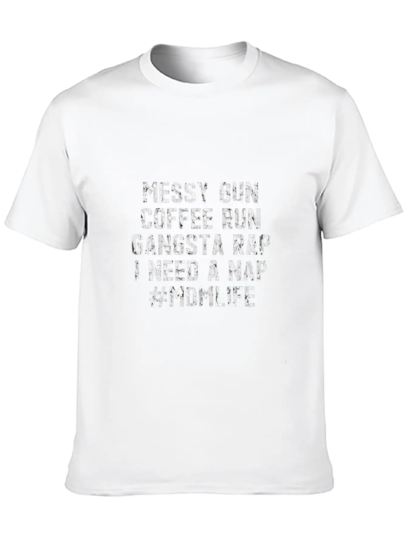 Messy Bun Coffee Run Gangsta Rap I Need A Nap Moml Essential Unisex Summer Tee – Soft Cotton Casual Fit