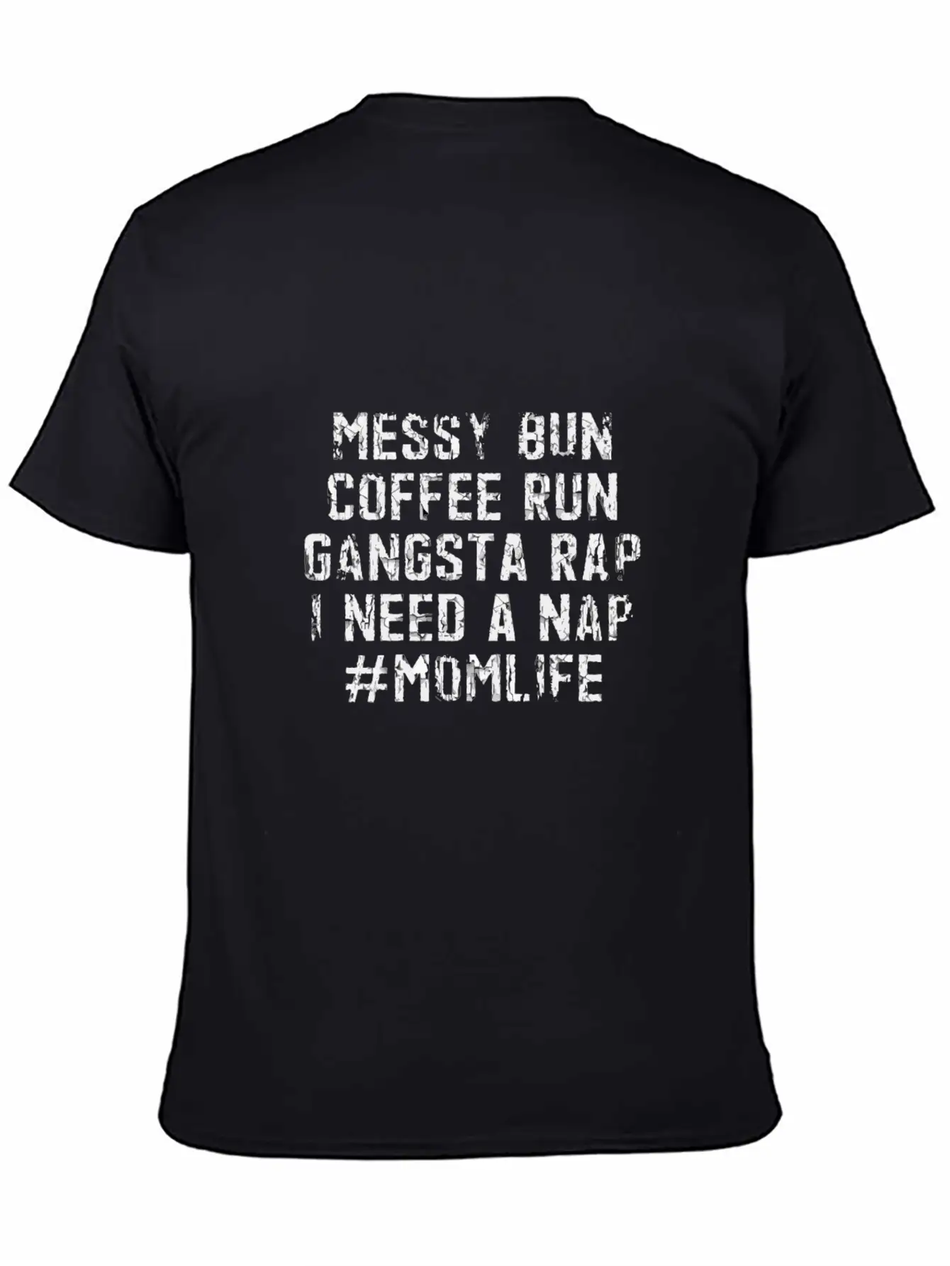 Messy Bun Coffee Run Gangsta Rap I Need A Nap Moml Essential Unisex Summer Tee – Soft Cotton Casual Fit