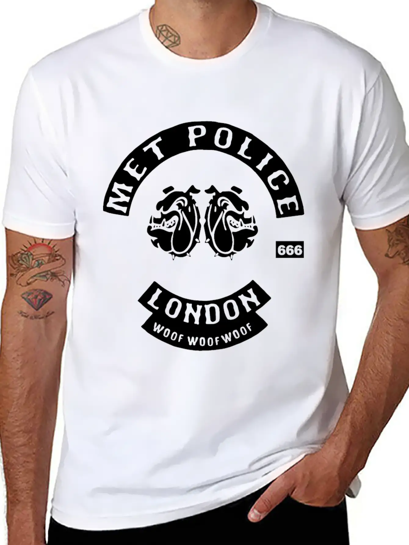 Met Police Bent Coppers London Biker Stylish Everyday T-Shirt – Unisex Basic Cotton Tee