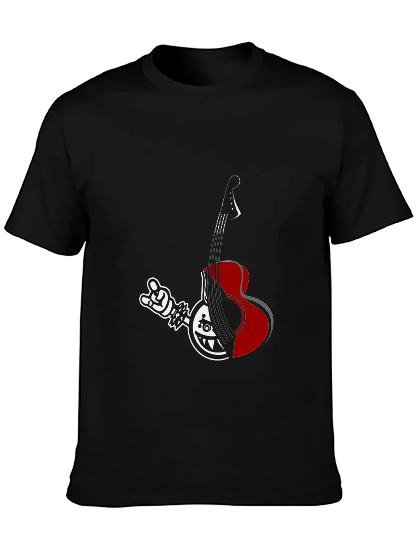 Metal Acoustic Guitar Stylish Everyday T-Shirt – Unisex Basic Cotton Tee