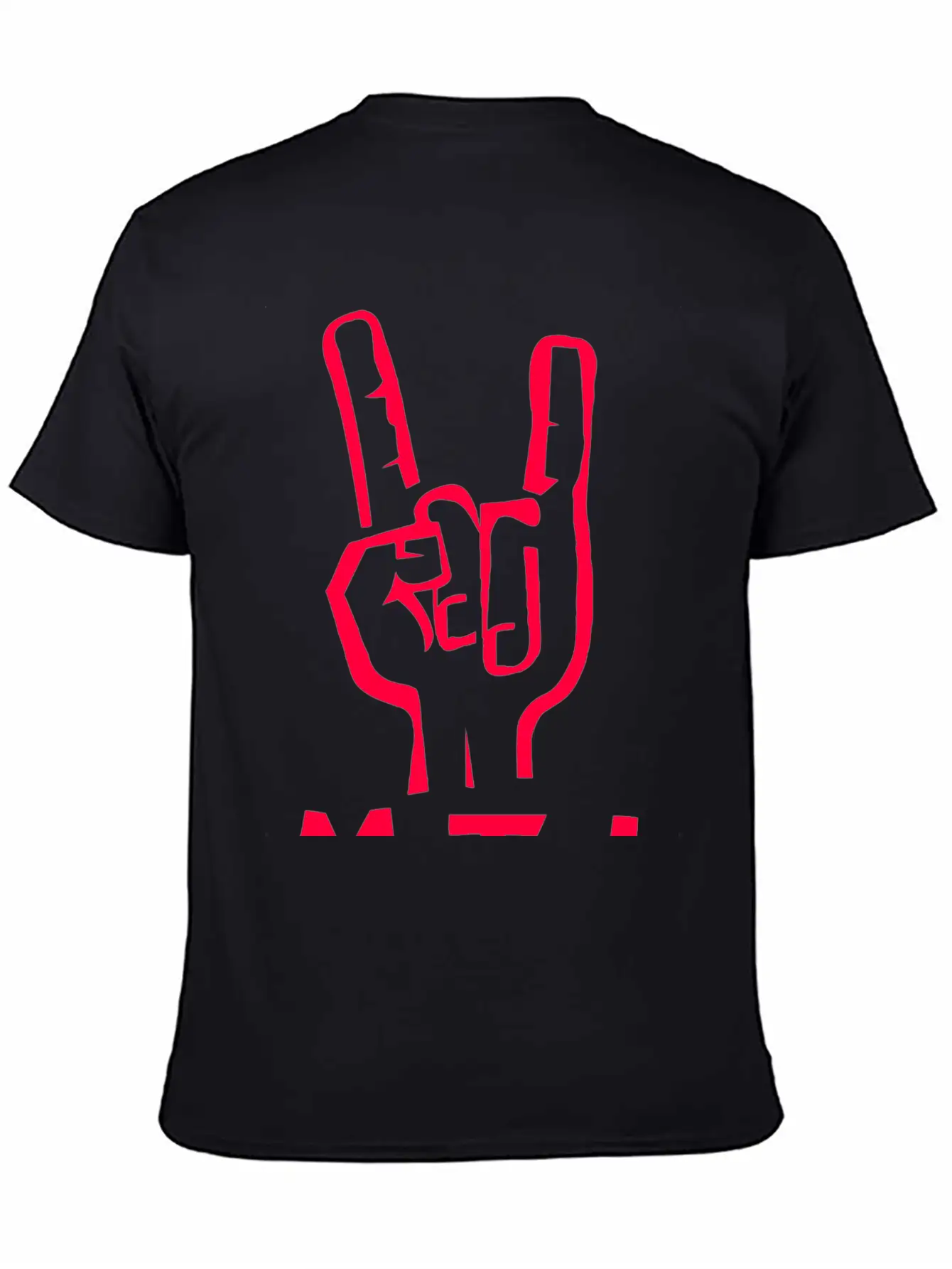 Metal Hand Unisex Casual T-Shirt – Clean Design For Daily Comfort