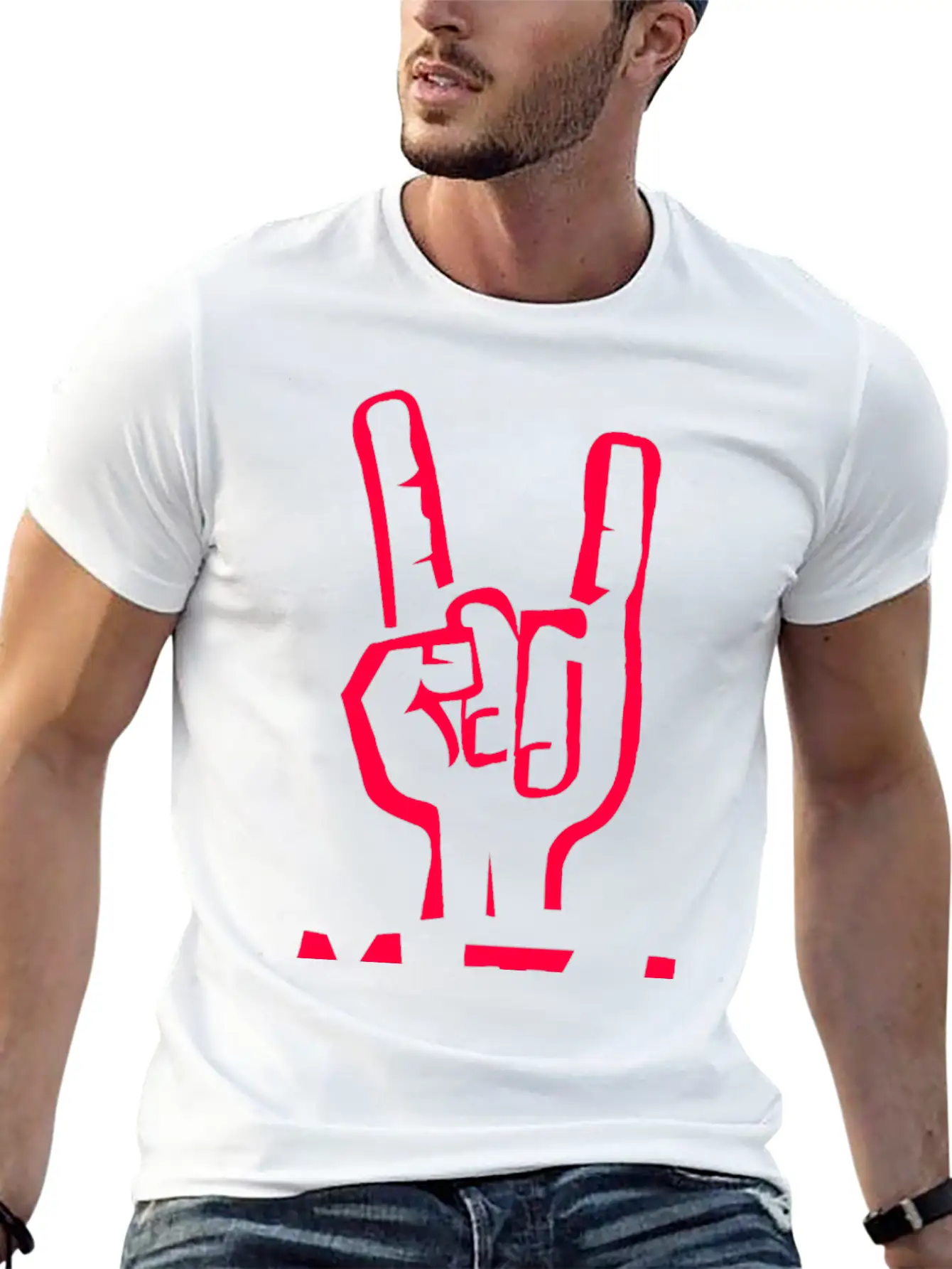 Metal Hand Unisex Casual T-Shirt – Clean Design For Daily Comfort