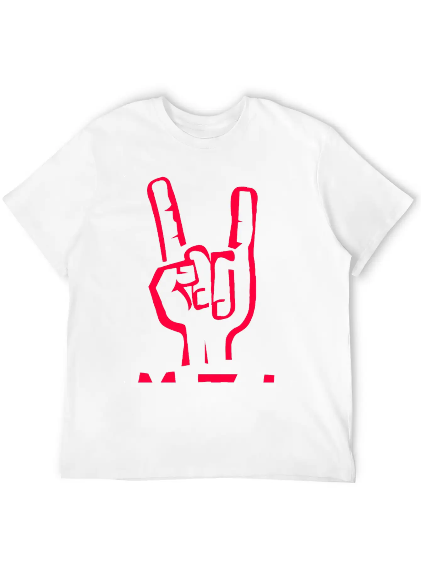 Metal Hand Unisex Casual T-Shirt – Clean Design For Daily Comfort
