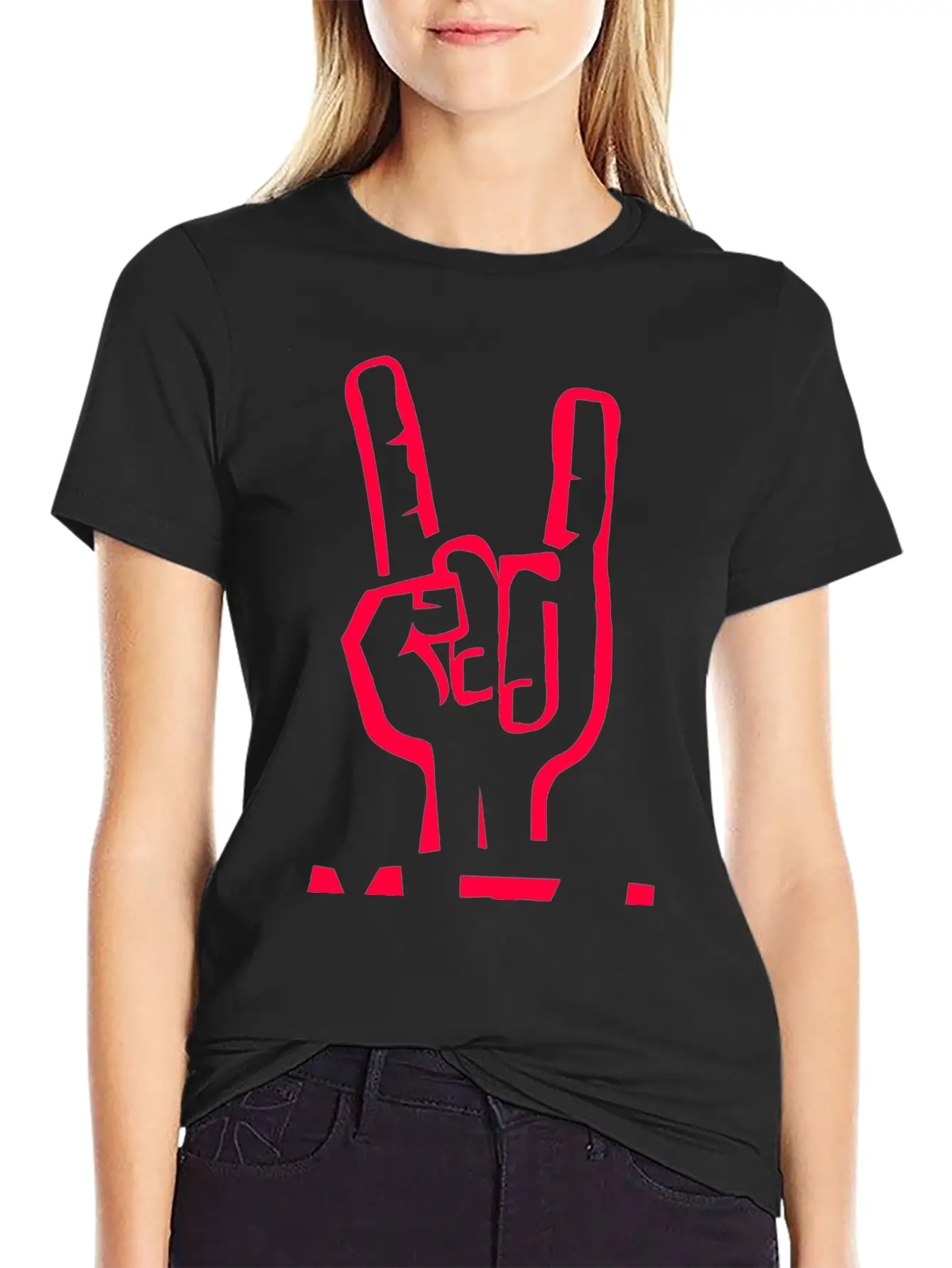 Metal Hand Unisex Casual T-Shirt – Clean Design For Daily Comfort