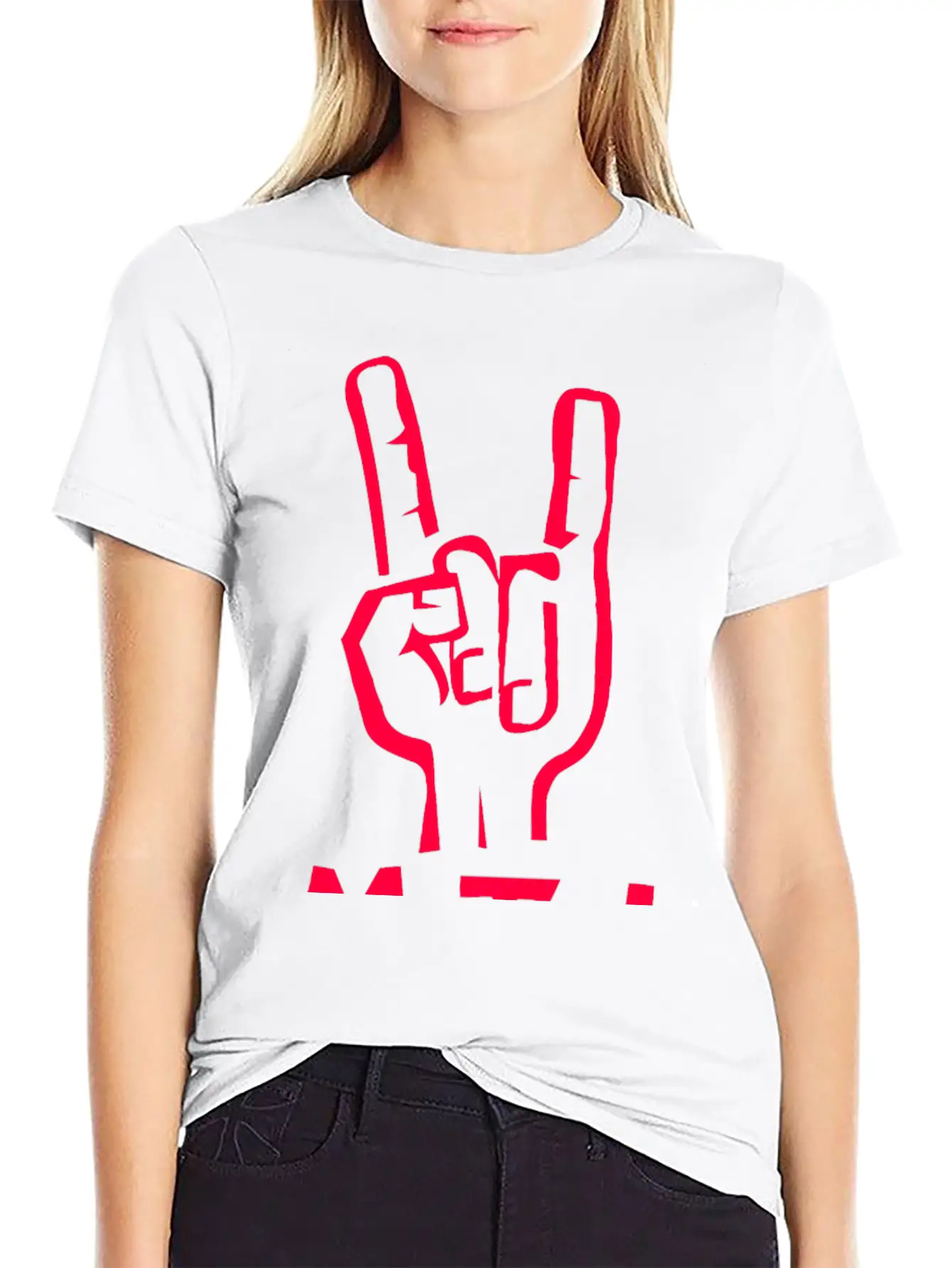 Metal Hand Unisex Casual T-Shirt – Clean Design For Daily Comfort