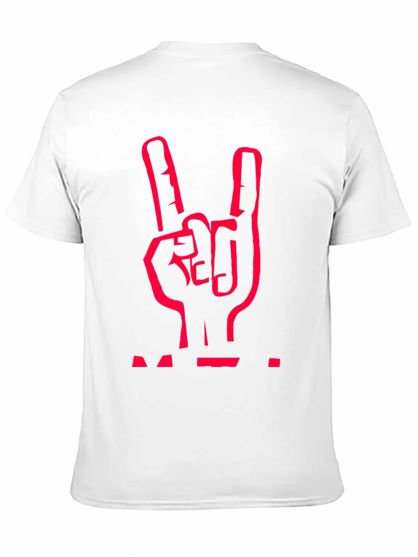 Metal Hand Unisex Casual T-Shirt – Clean Design For Daily Comfort