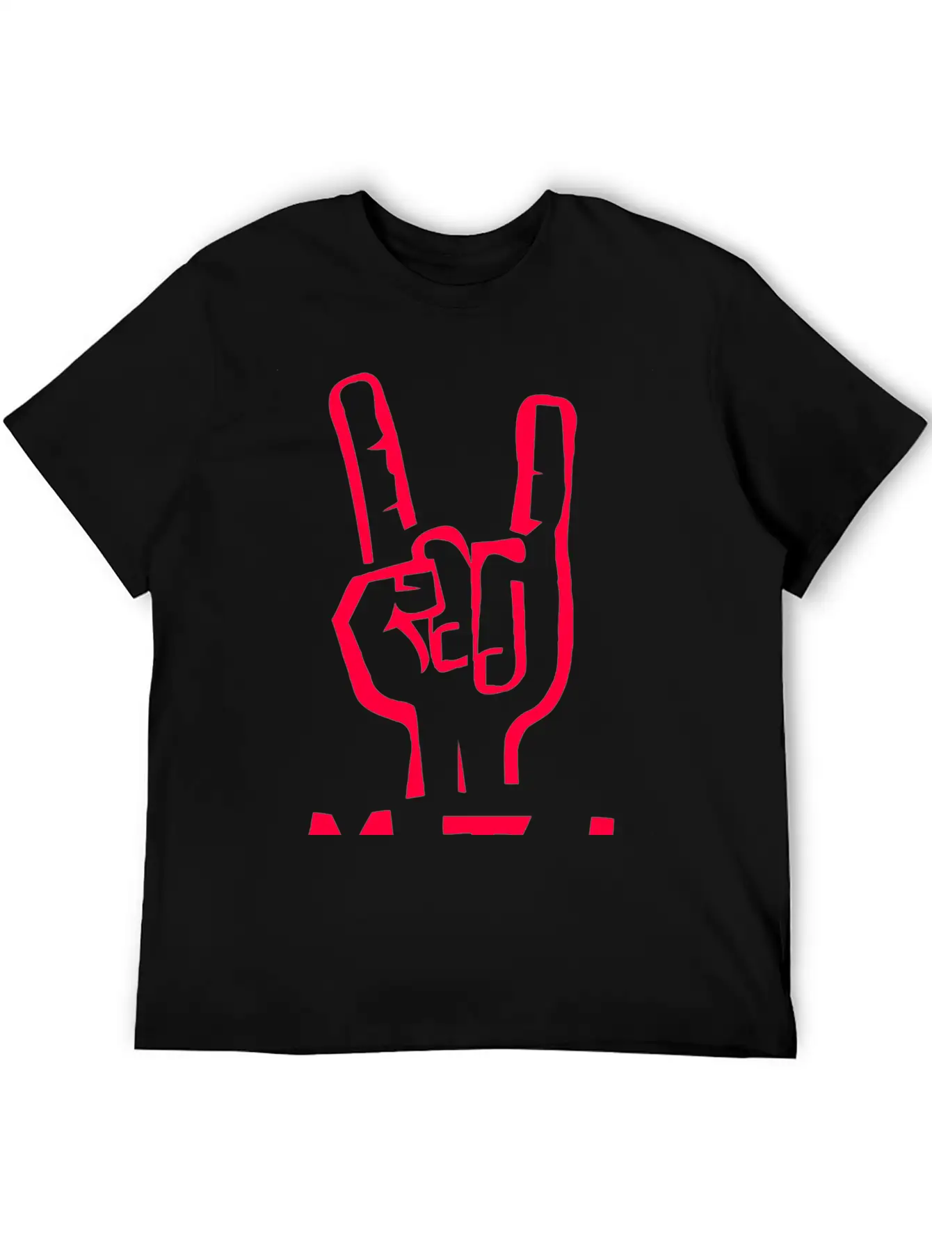 Metal Hand Unisex Casual T-Shirt – Clean Design For Daily Comfort