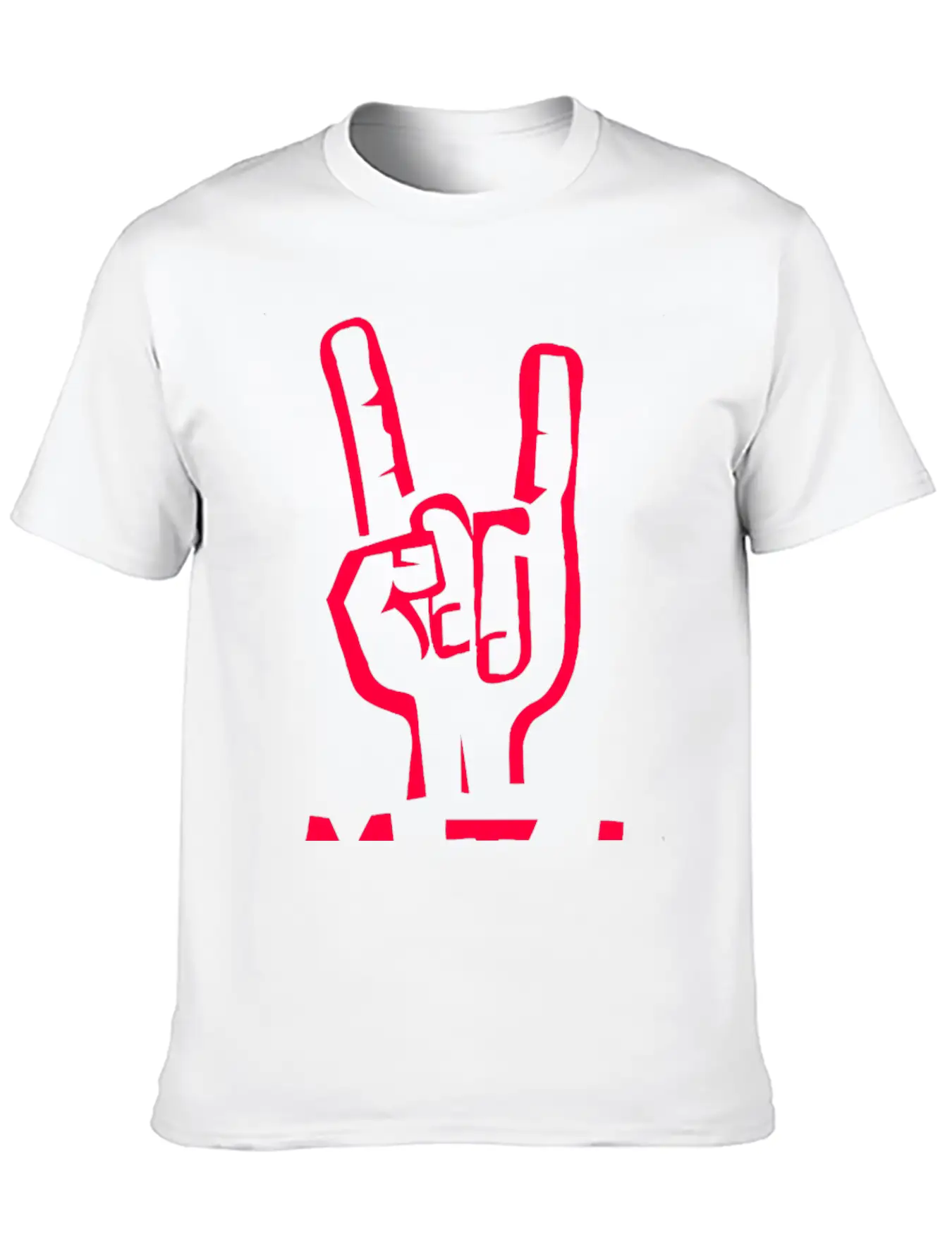 Metal Hand Unisex Casual T-Shirt – Clean Design For Daily Comfort