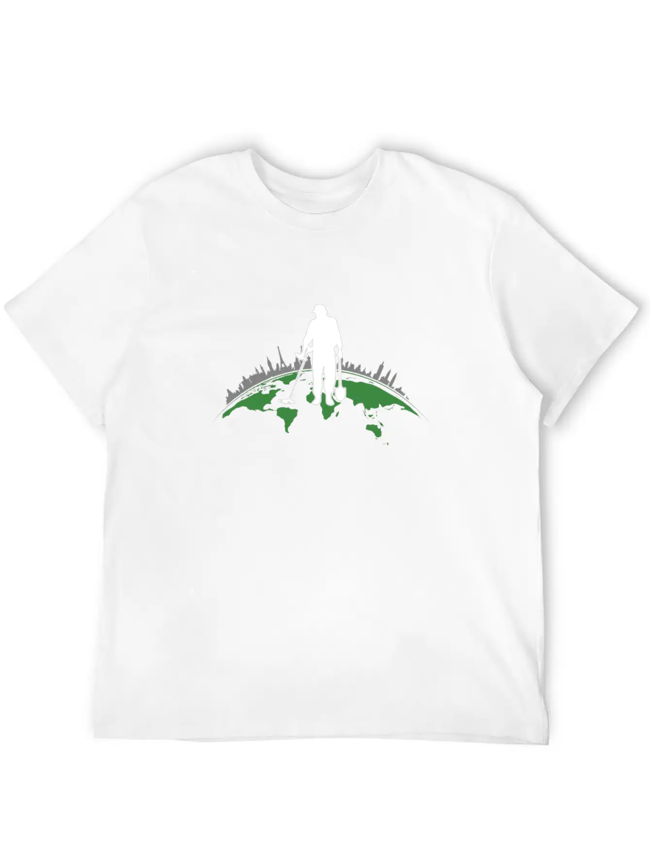 Metal Sensor Detectors Treasure Hunters Searching Basic Graphic T-Shirt – Daily Comfort In Soft Cotton