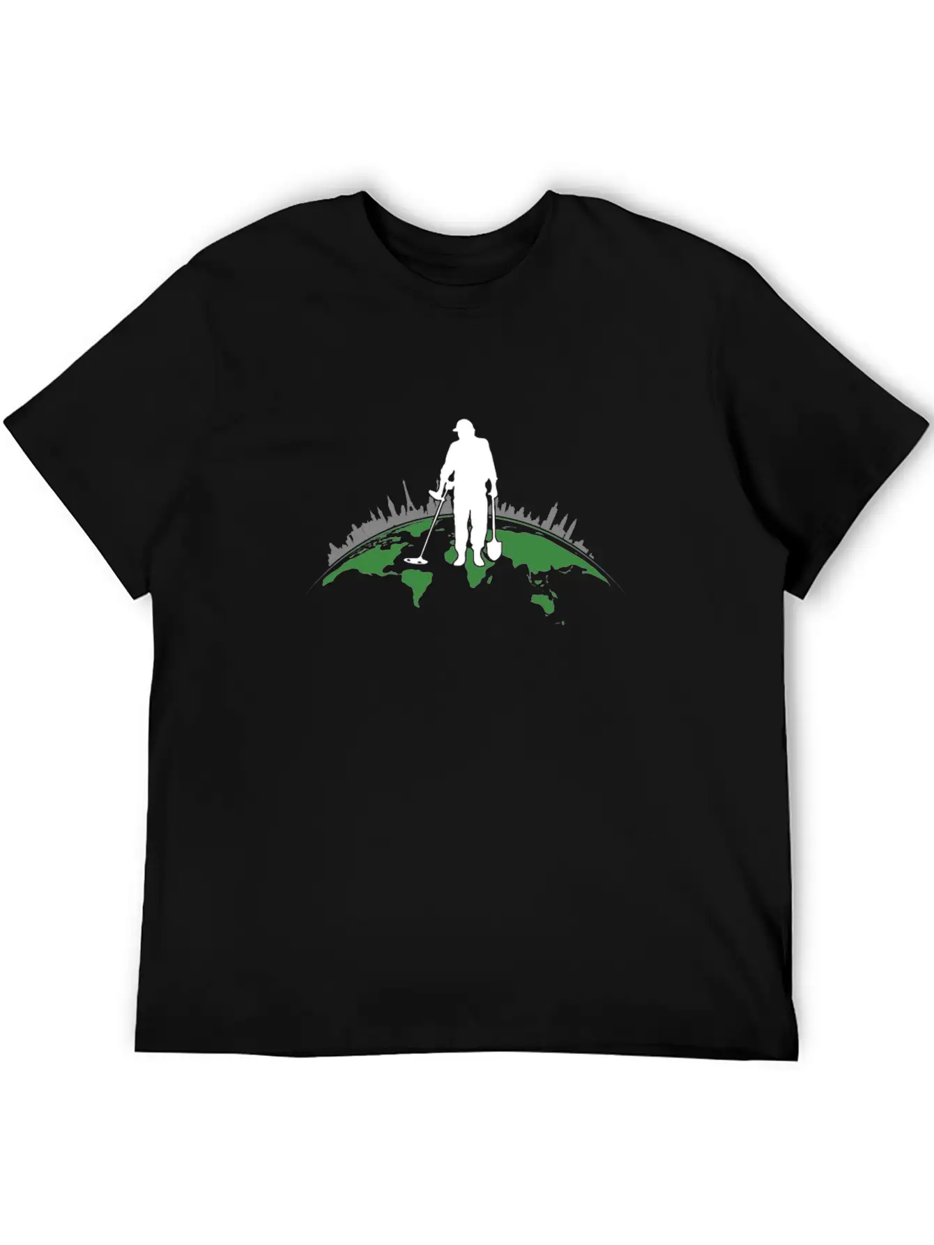 Metal Sensor Detectors Treasure Hunters Searching Basic Graphic T-Shirt – Daily Comfort In Soft Cotton