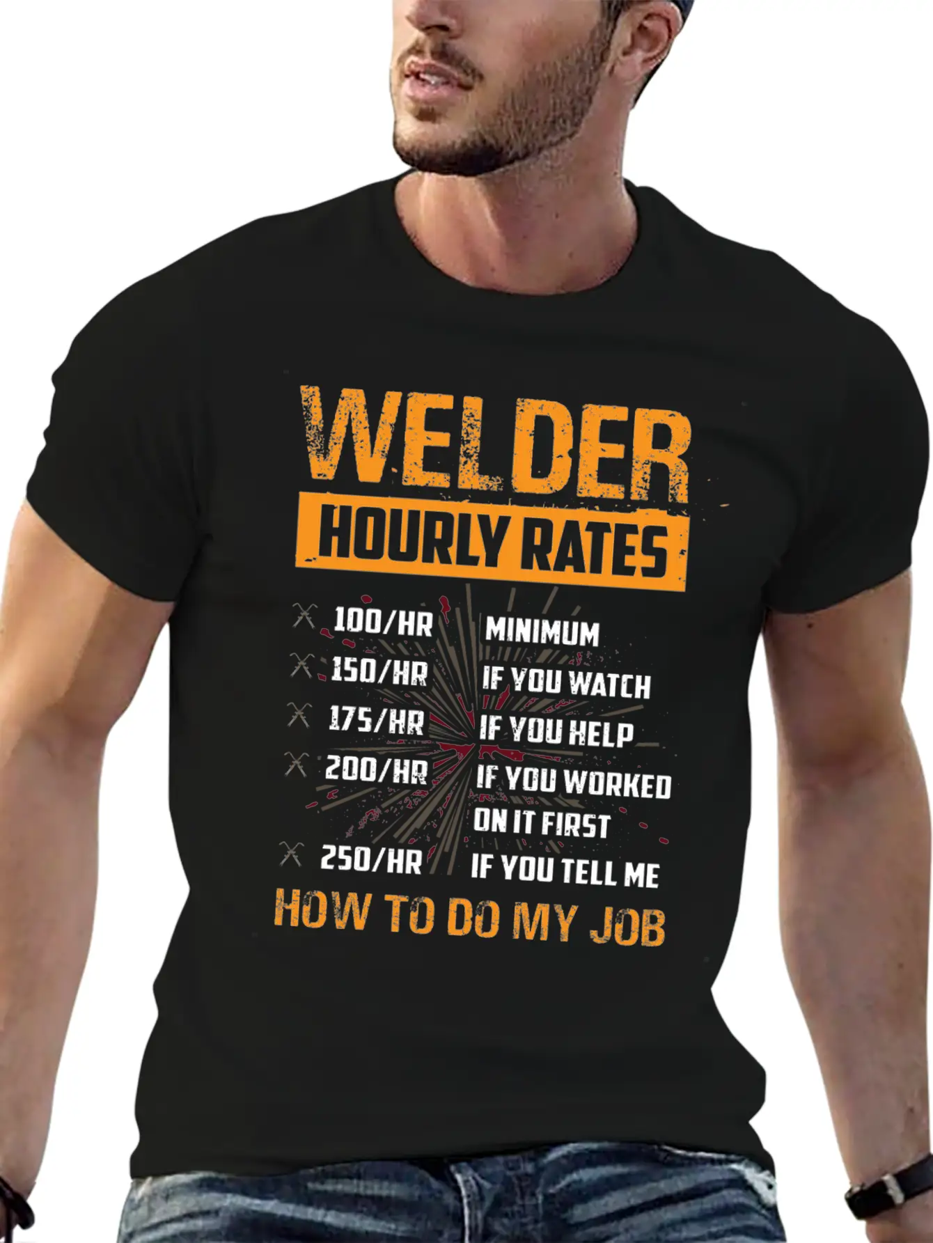 Metal Worker Hourly Wage Metal Metal Construction Unisex Short Sleeve Soft Cotton T-Shirt – Casual Everyday Wear