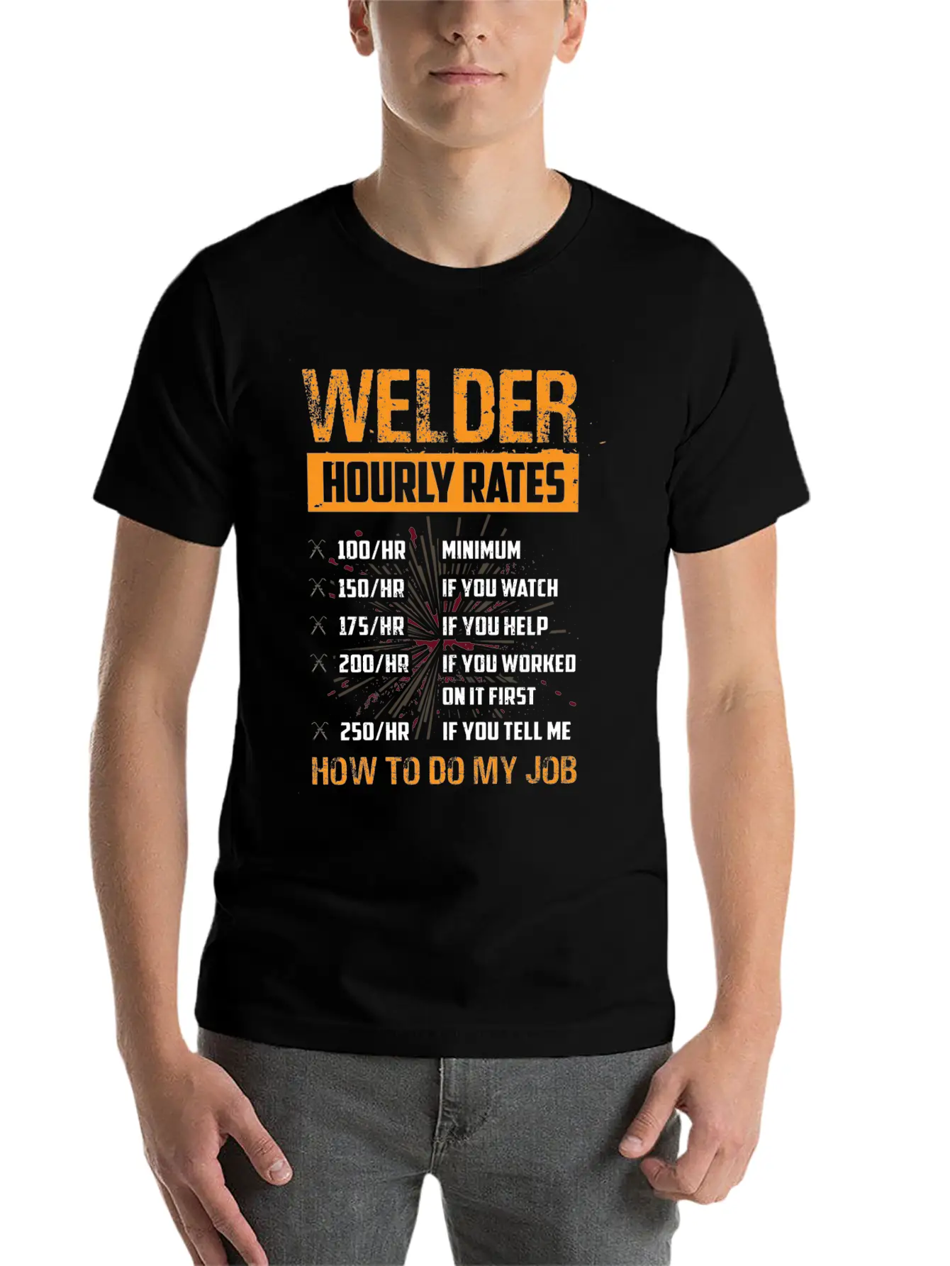 Metal Worker Hourly Wage Metal Metal Construction Unisex Short Sleeve Soft Cotton T-Shirt – Casual Everyday Wear