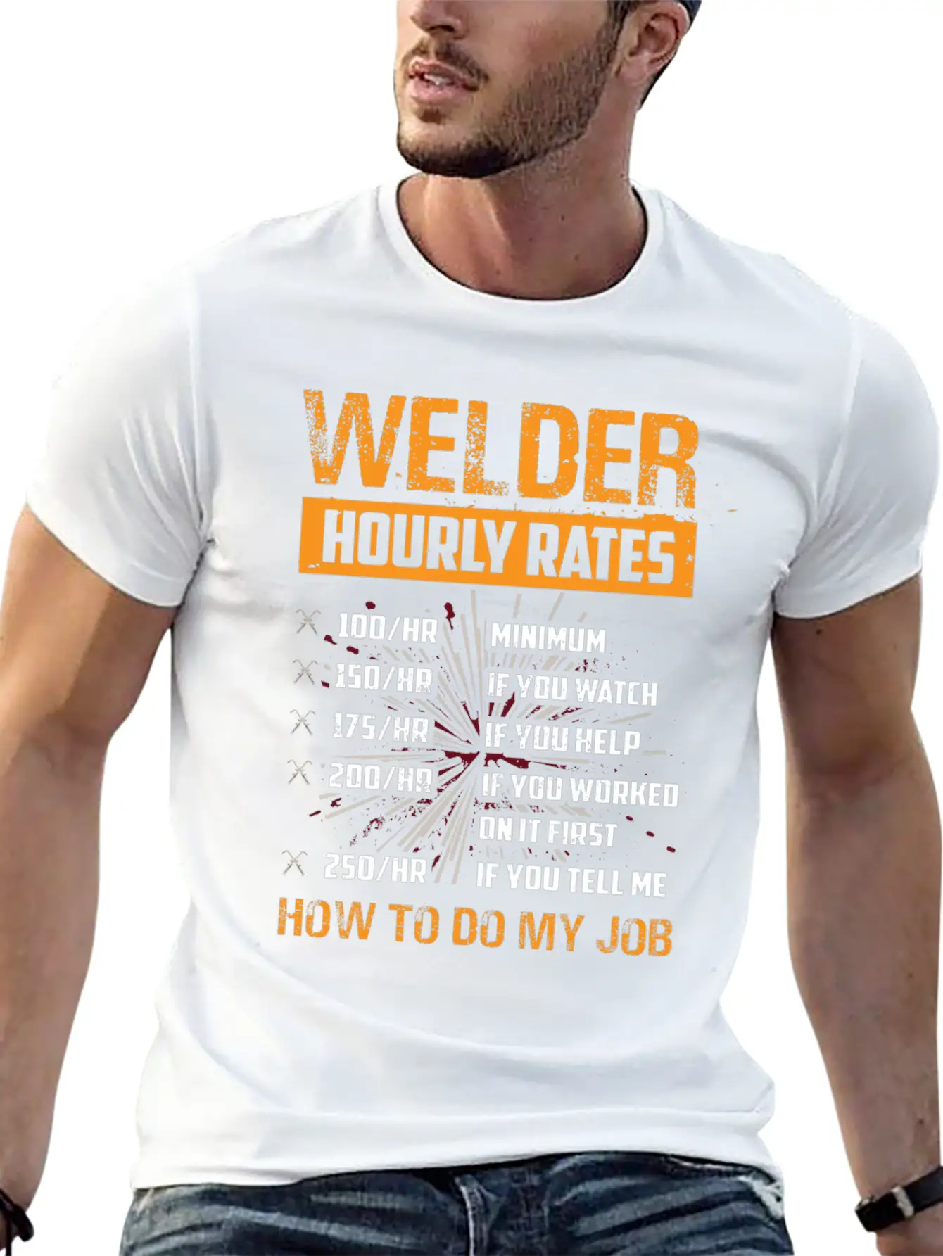 Metal Worker Hourly Wage Metal Metal Construction Unisex Short Sleeve Soft Cotton T-Shirt – Casual Everyday Wear