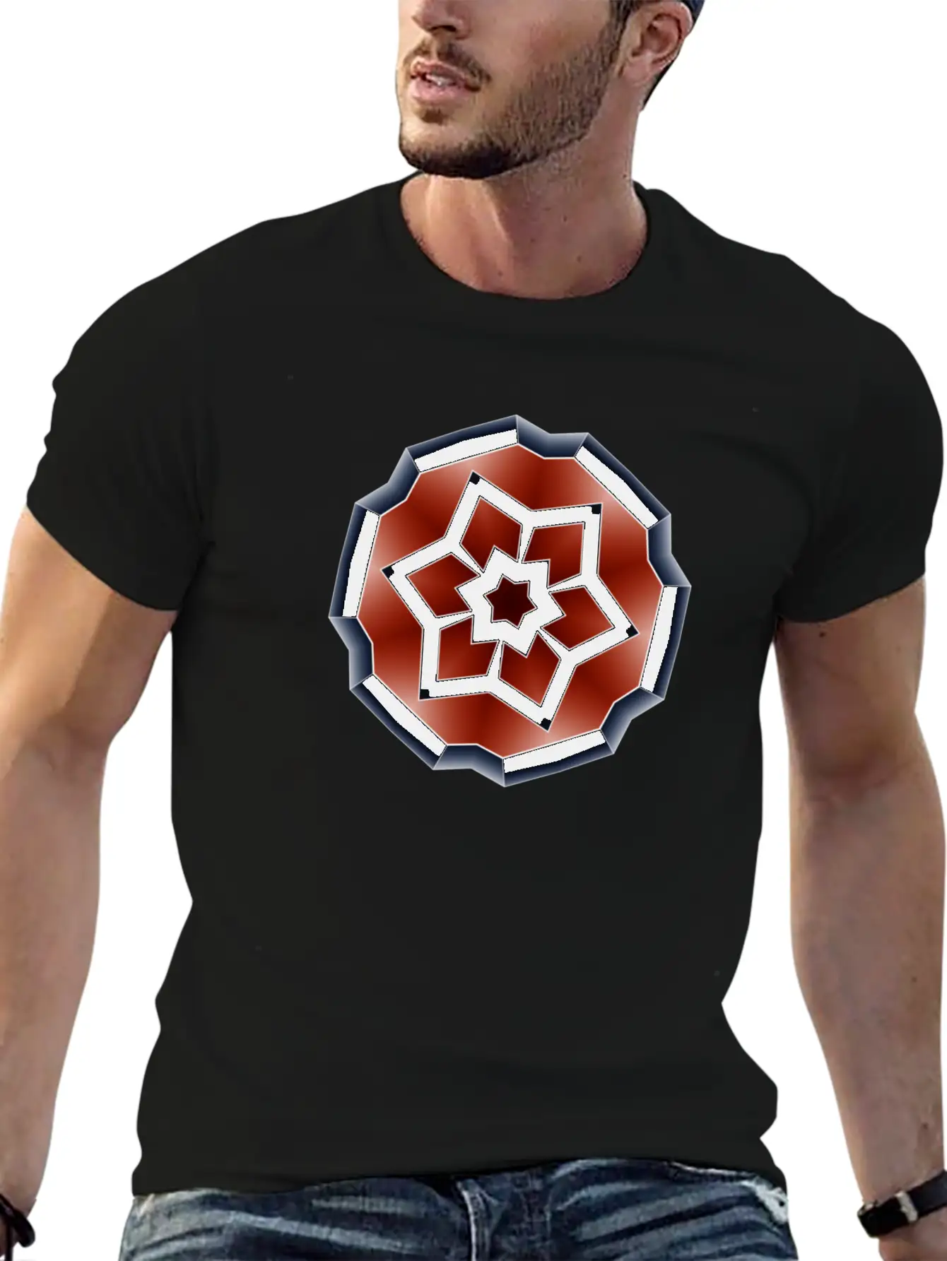 Metallic Colored Shape Stylish Everyday T-Shirt – Unisex Basic Cotton Tee