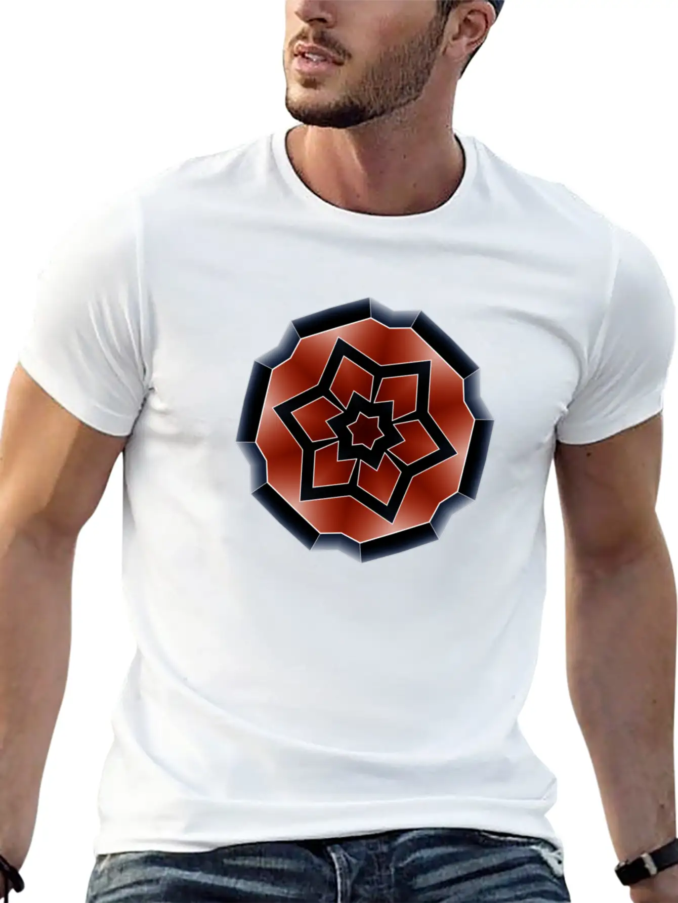 Metallic Colored Shape Stylish Everyday T-Shirt – Unisex Basic Cotton Tee