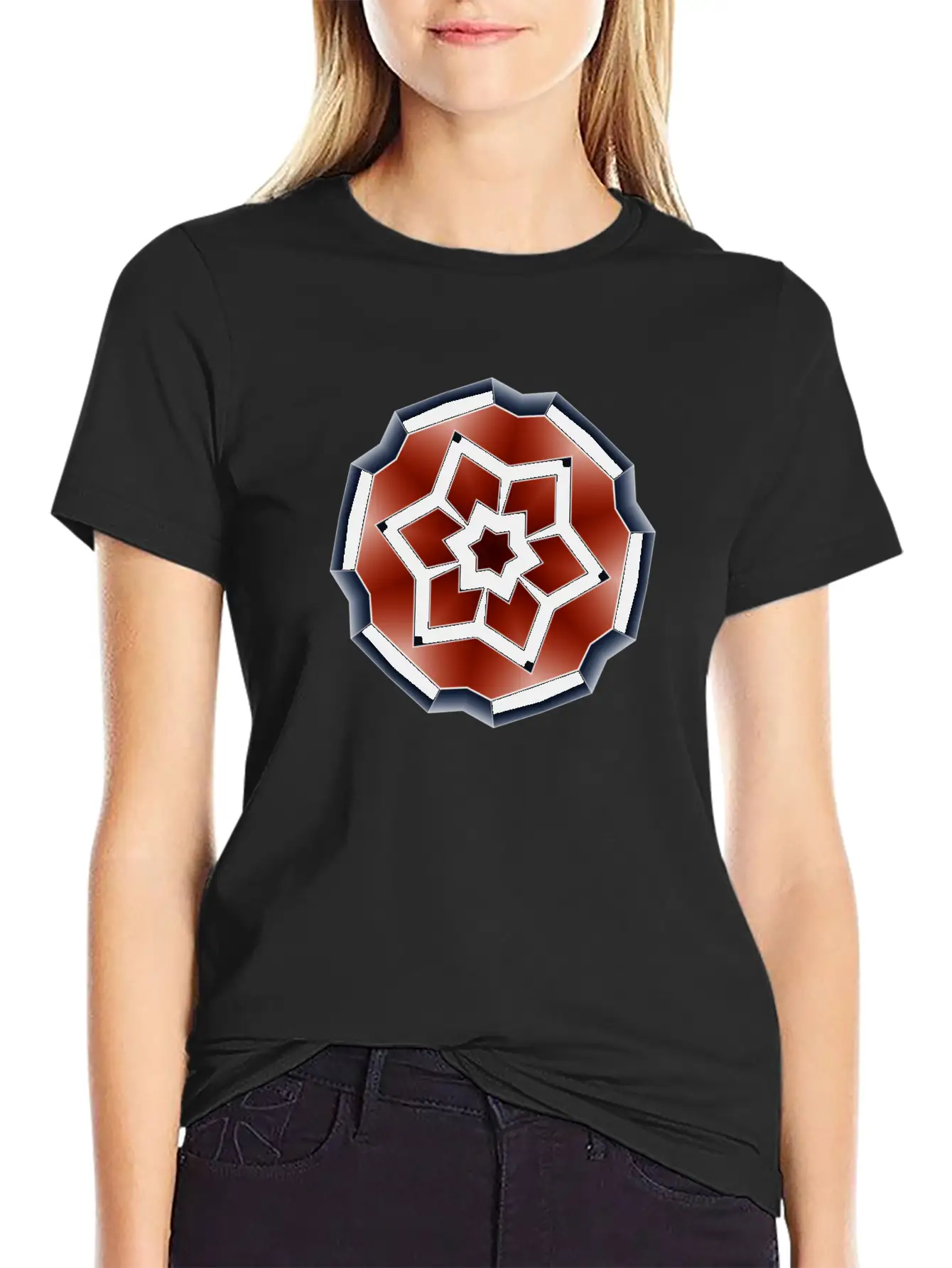 Metallic Colored Shape Stylish Everyday T-Shirt – Unisex Basic Cotton Tee