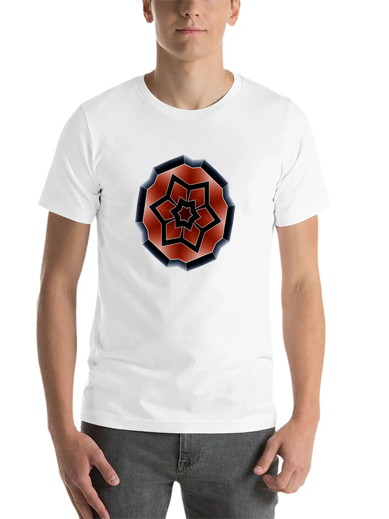 Metallic Colored Shape Stylish Everyday T-Shirt – Unisex Basic Cotton Tee