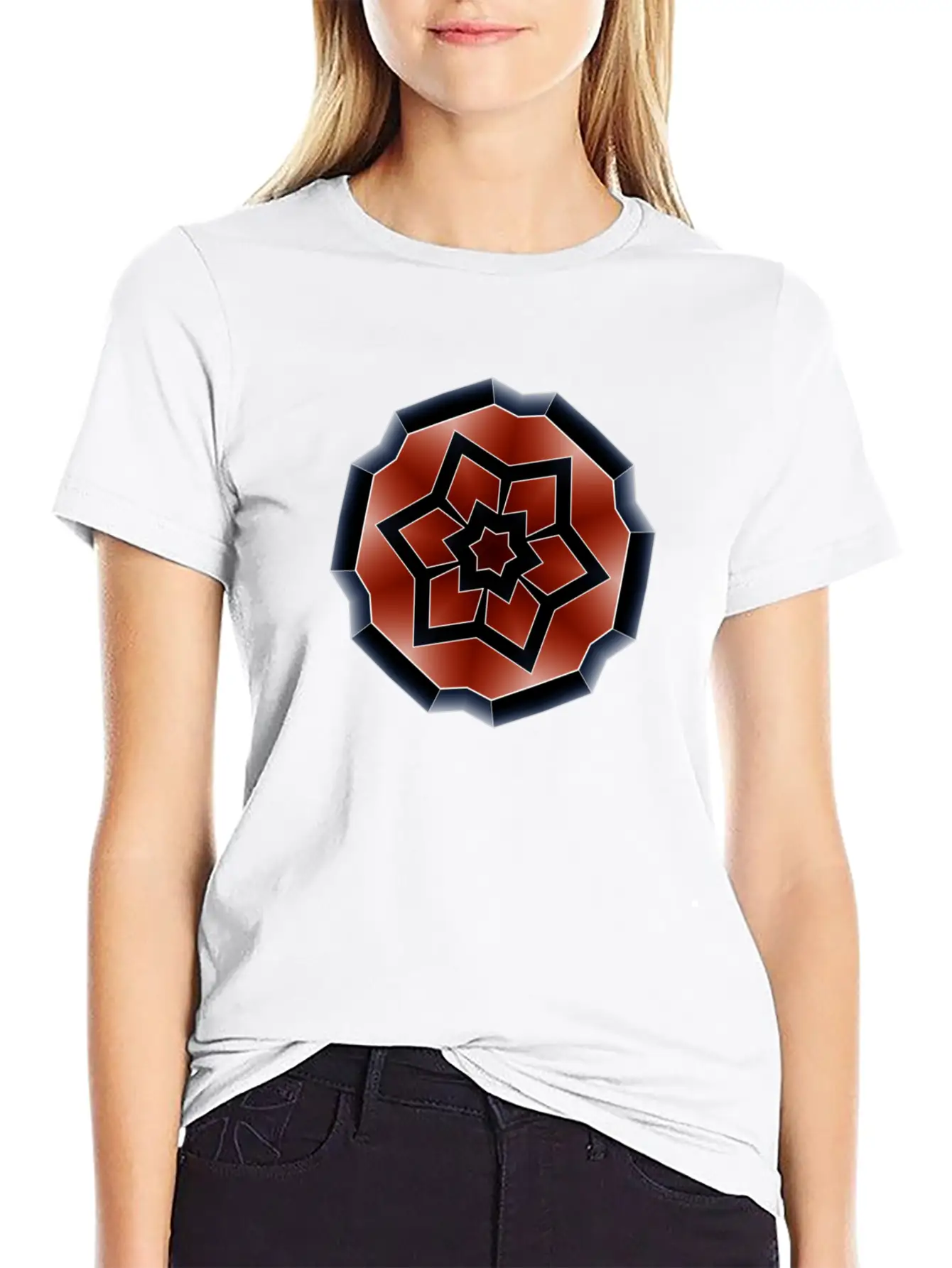 Metallic Colored Shape Stylish Everyday T-Shirt – Unisex Basic Cotton Tee