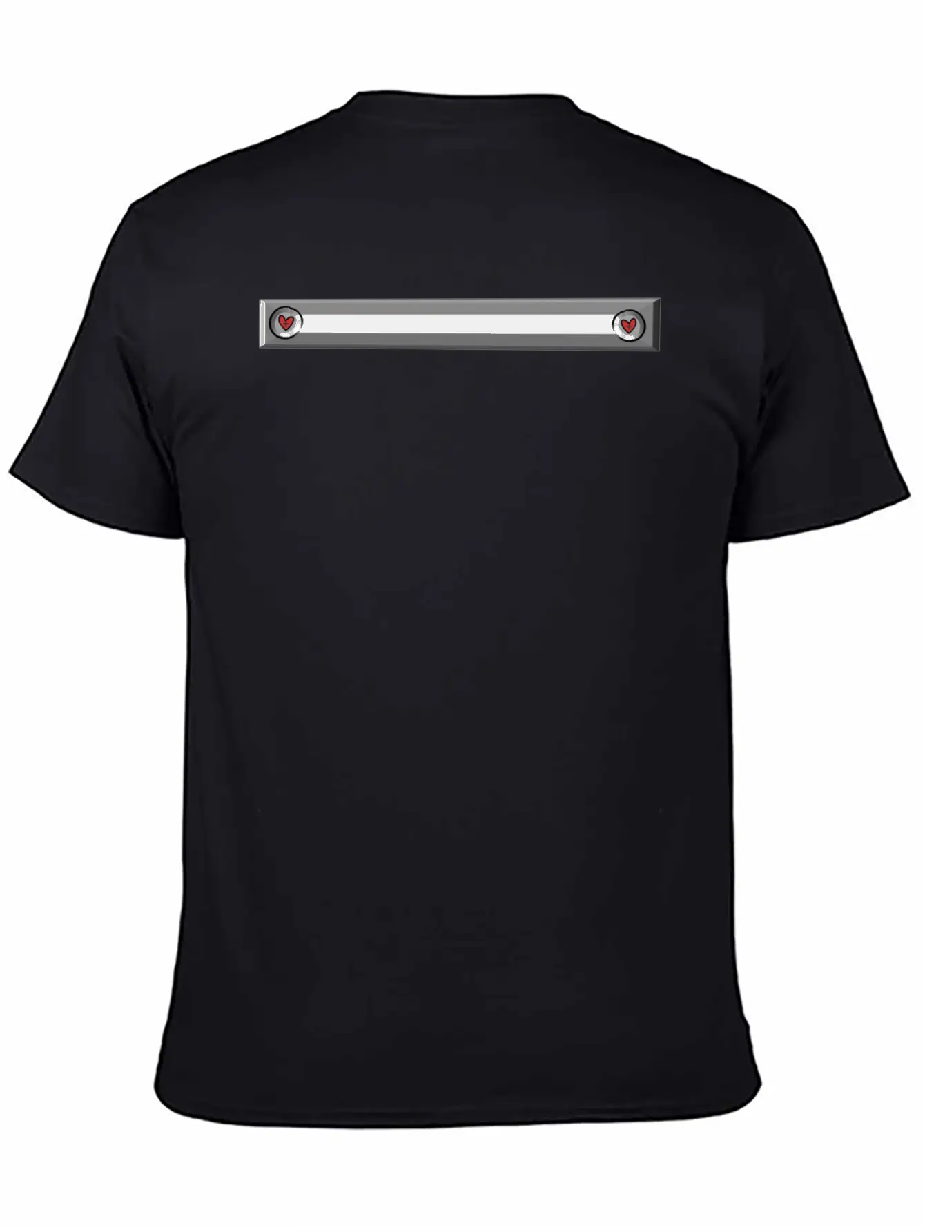 Metallic Plain Gray Hearts Comfortable Minimalist Graphic Tee – Summer Style Essential