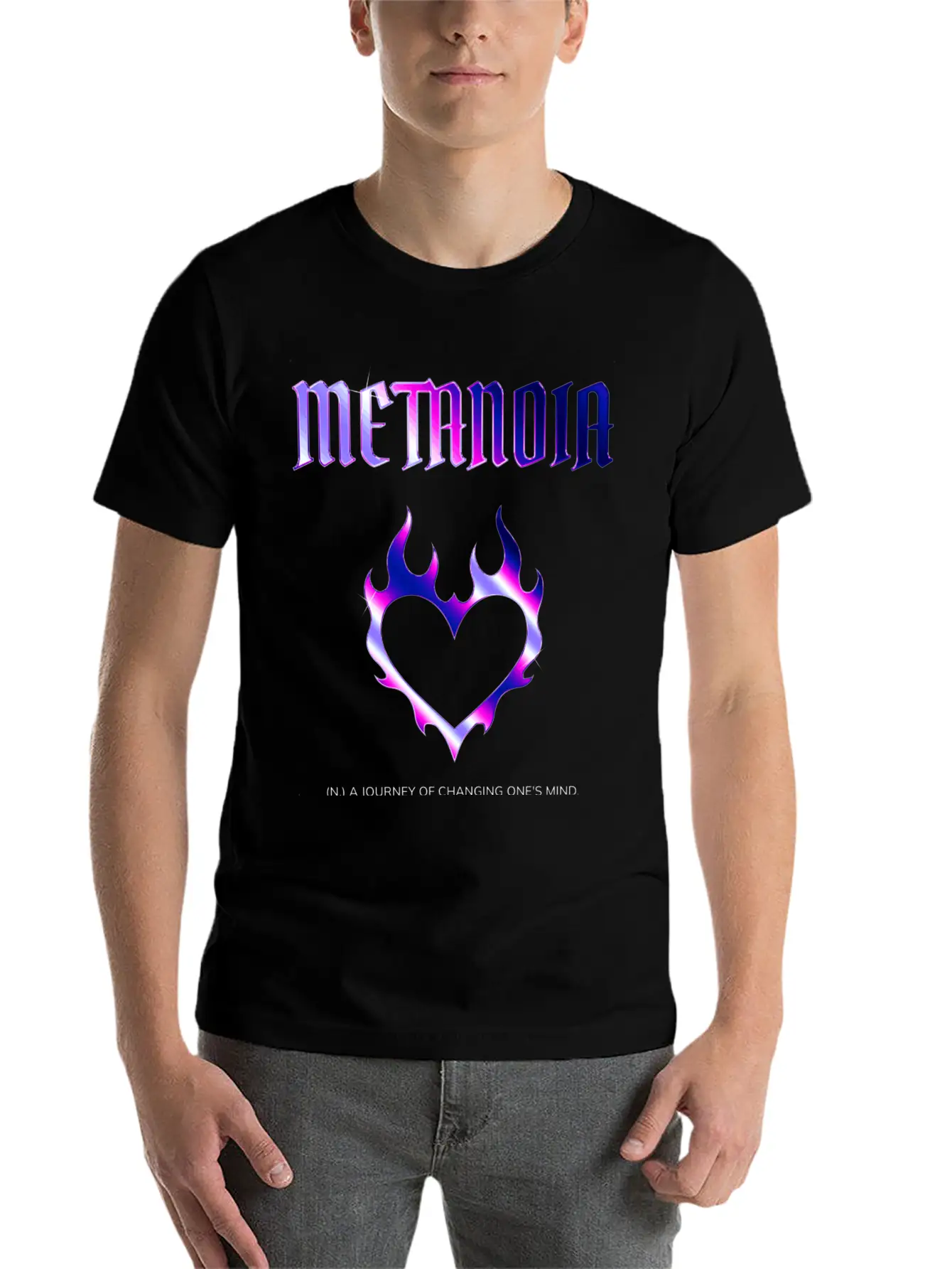 METANOIA Comfortable Minimalist Graphic Tee – Summer Style Essential