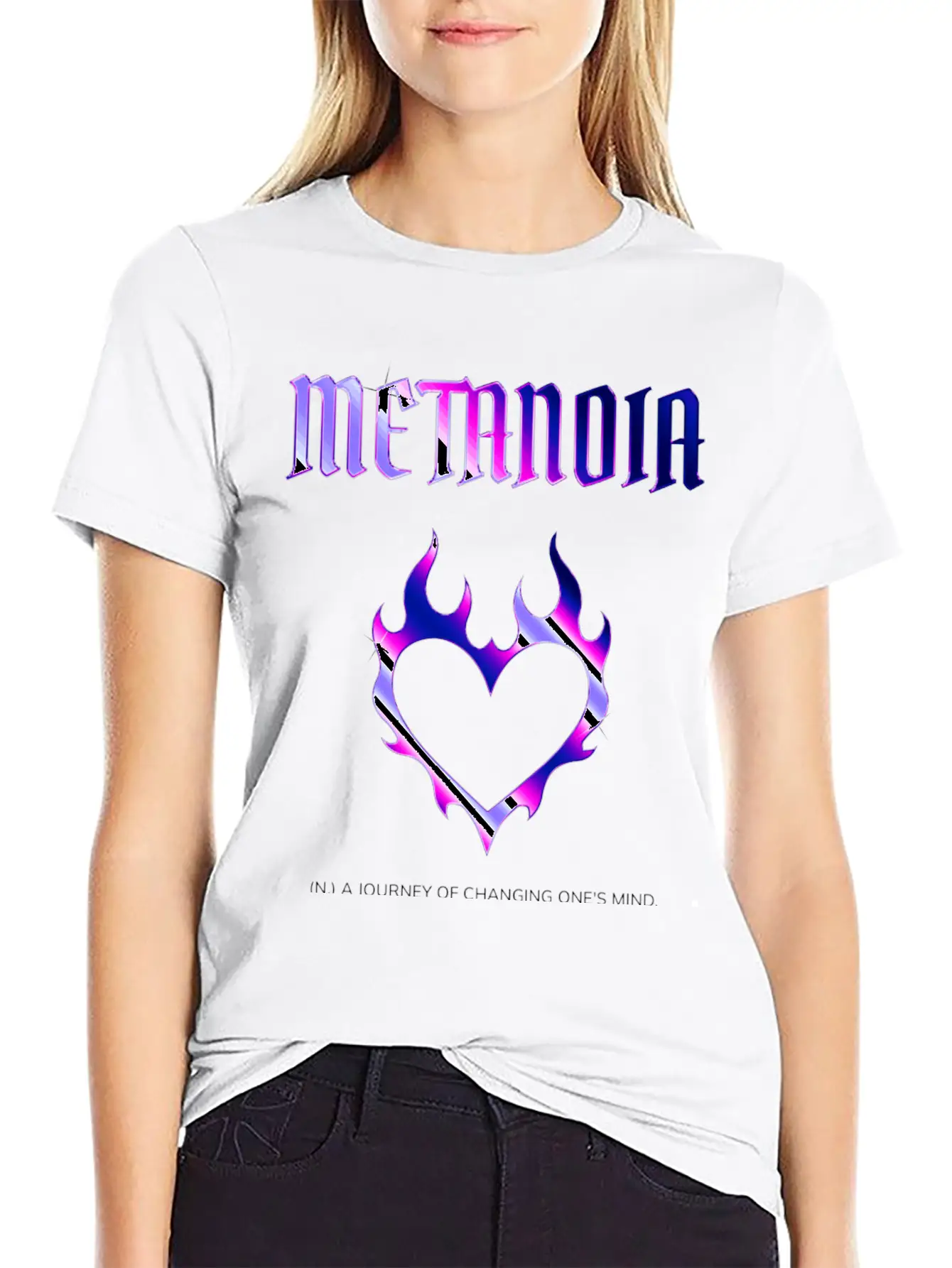 METANOIA Comfortable Minimalist Graphic Tee – Summer Style Essential
