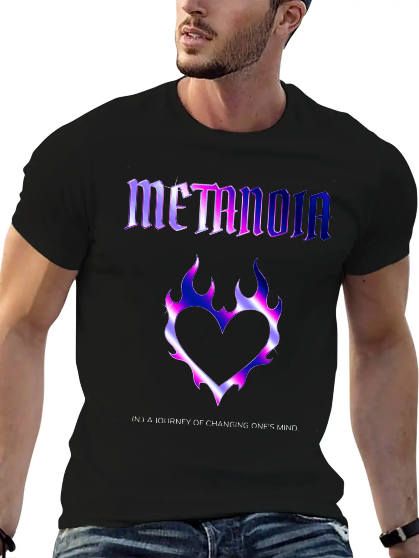 METANOIA Comfortable Minimalist Graphic Tee – Summer Style Essential