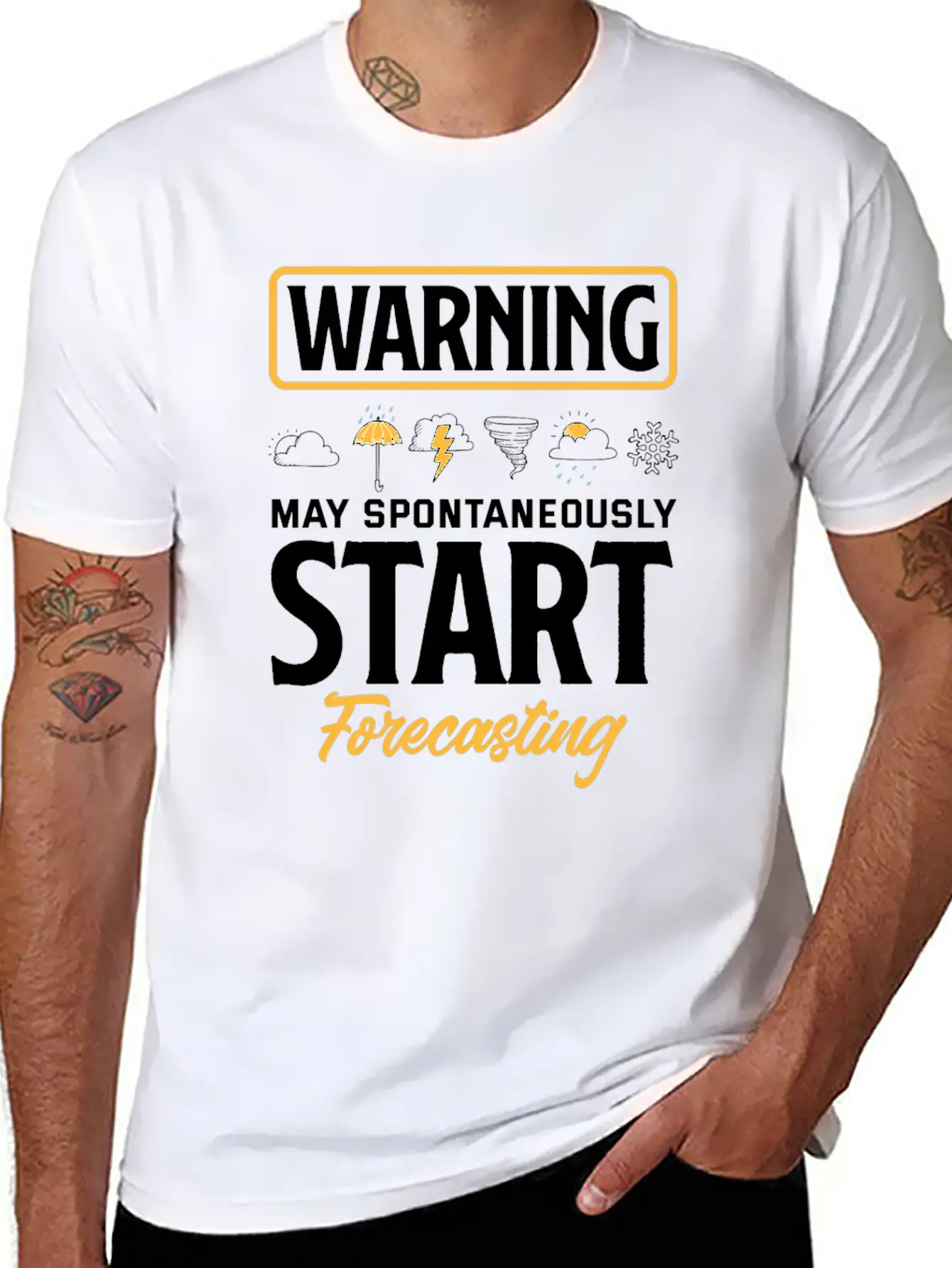 Meteorology Meteorologist Weathermen Gift Stylish Everyday T-Shirt – Unisex Basic Cotton Tee