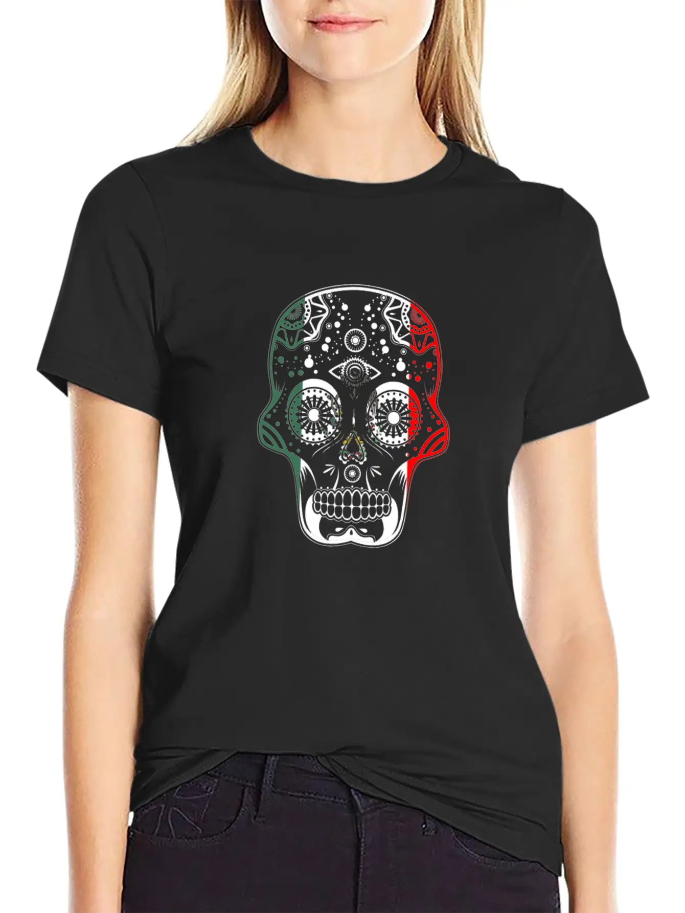 Mexican Design Mexican Flag Design For Mexican Unisex Short Sleeve Soft Cotton T-Shirt – Casual Everyday Wear