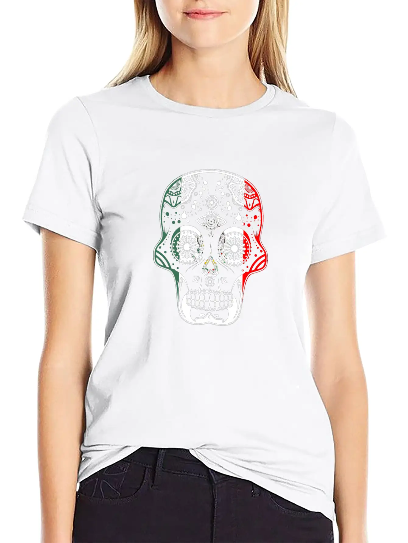 Mexican Design Mexican Flag Design For Mexican Unisex Short Sleeve Soft Cotton T-Shirt – Casual Everyday Wear