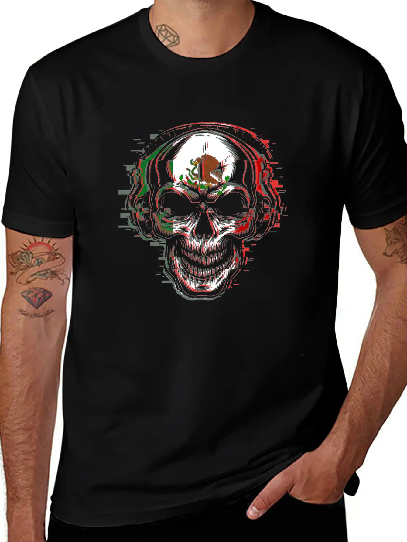 Mexican Skull EDM Musician Electronic Music Mexico Comfortable Minimalist Graphic Tee – Summer Style Essential