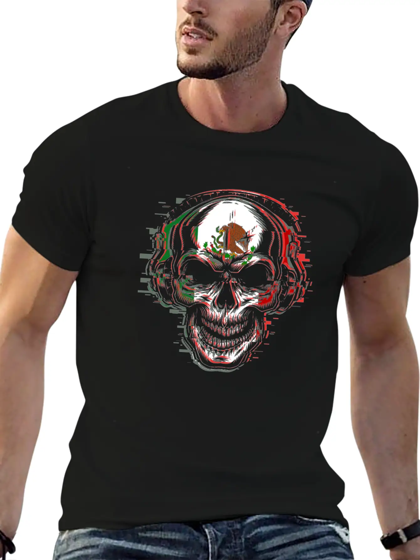 Mexican Skull EDM Musician Electronic Music Mexico Comfortable Minimalist Graphic Tee – Summer Style Essential