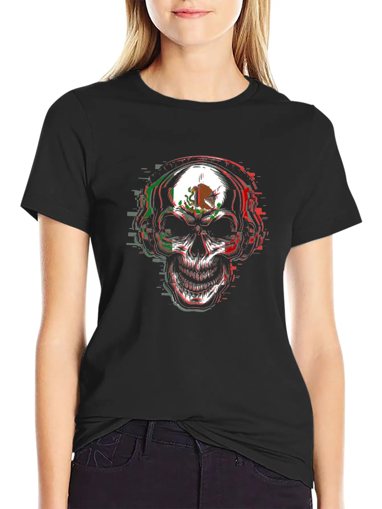 Mexican Skull EDM Musician Electronic Music Mexico Comfortable Minimalist Graphic Tee – Summer Style Essential