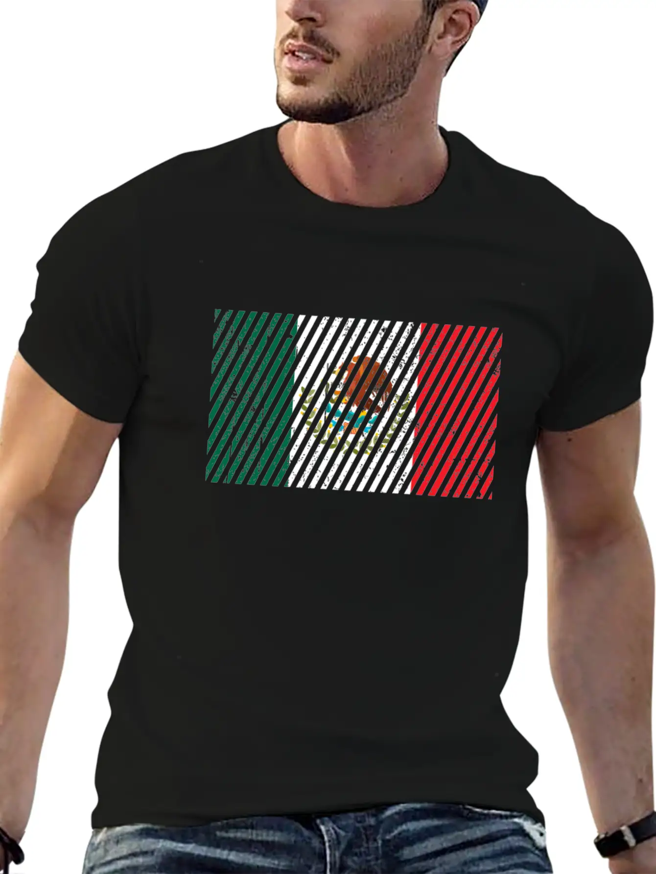 Mexico Flag Unisex Short Sleeve Soft Cotton T-Shirt – Casual Everyday Wear