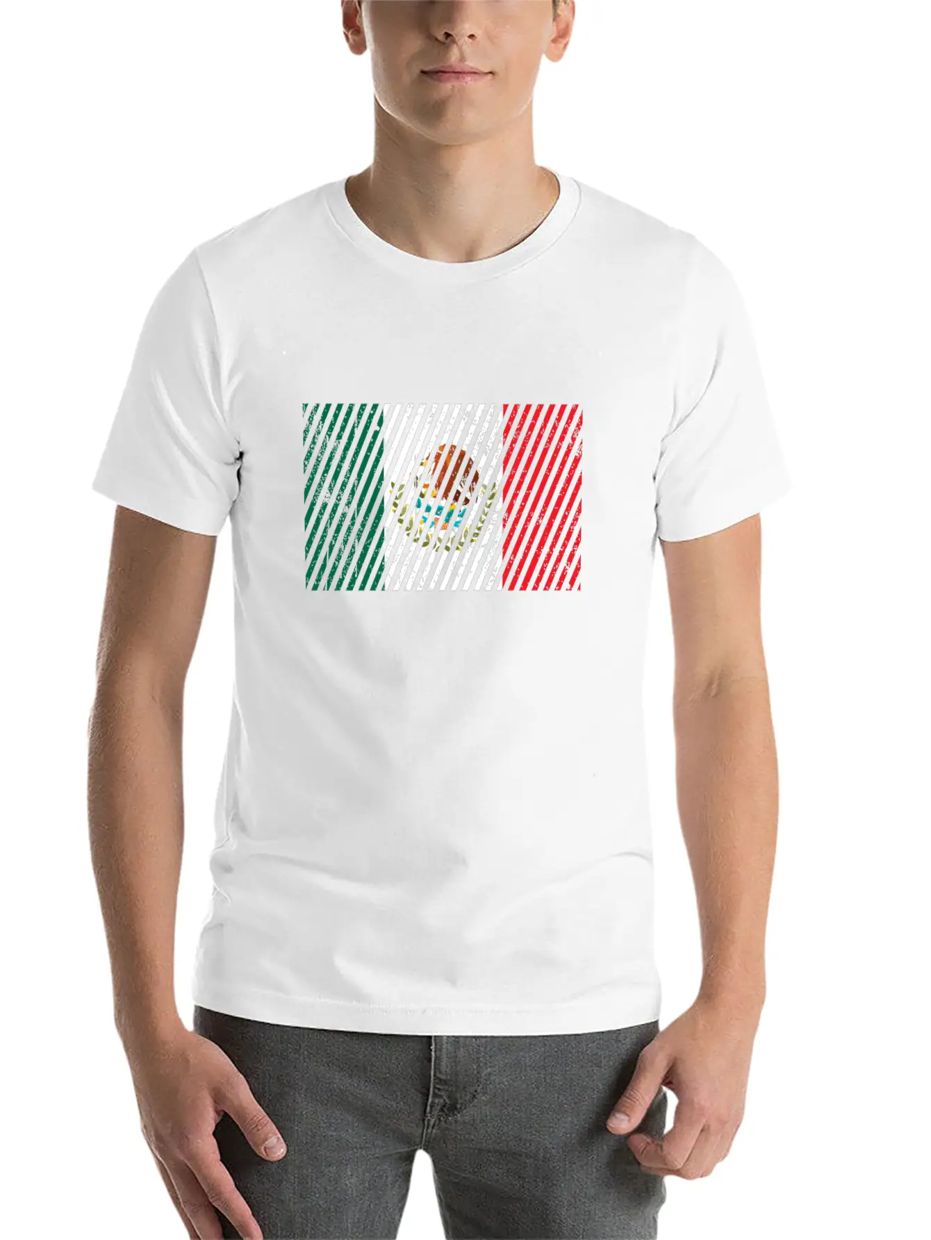 Mexico Flag Unisex Short Sleeve Soft Cotton T-Shirt – Casual Everyday Wear