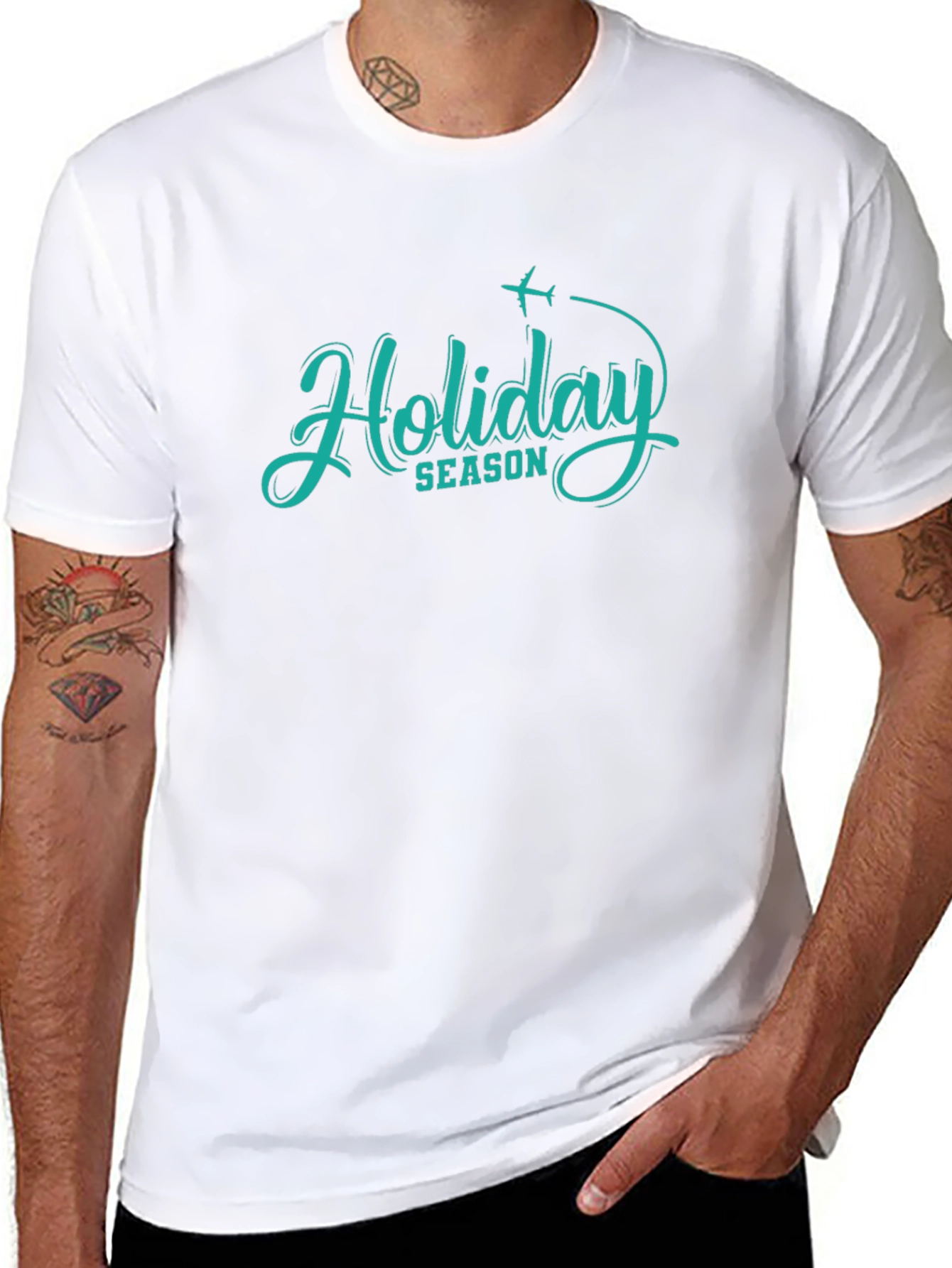Holiday Season Graphic T-Shirt Black