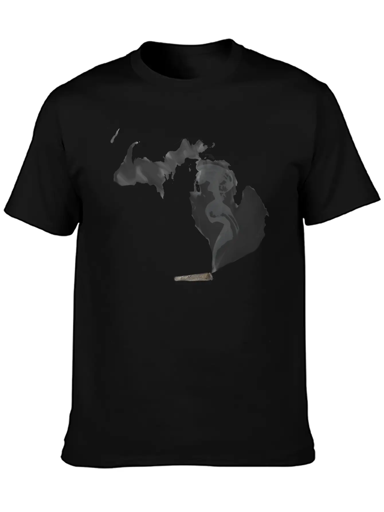 Michigan UP In Smoke Stylish Everyday T-Shirt – Unisex Basic Cotton Tee