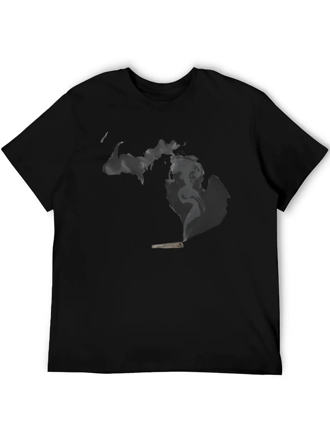 Michigan UP In Smoke Stylish Everyday T-Shirt – Unisex Basic Cotton Tee