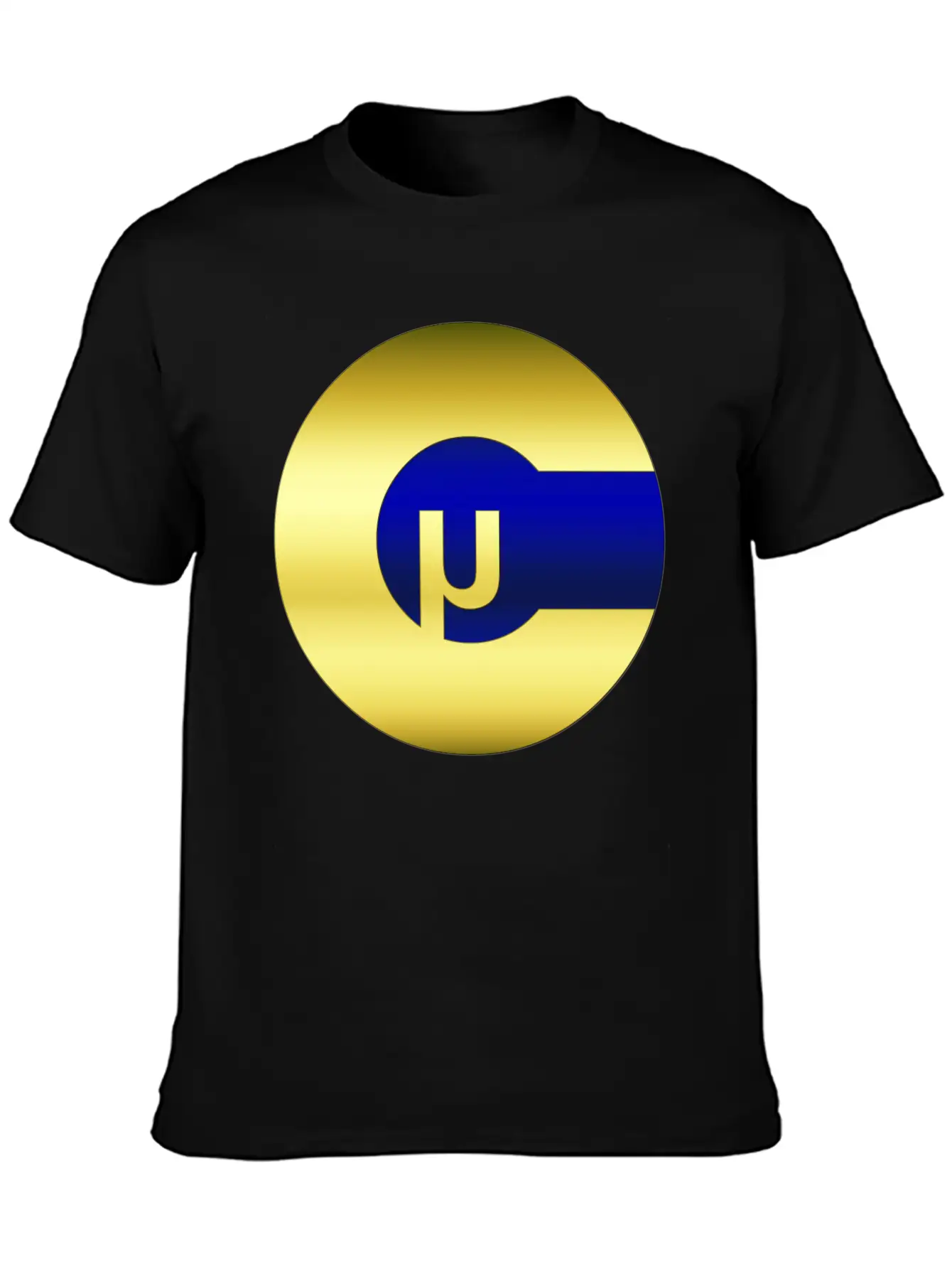 Microcoin Blue Stylish Everyday T-Shirt – Unisex Basic Cotton Tee