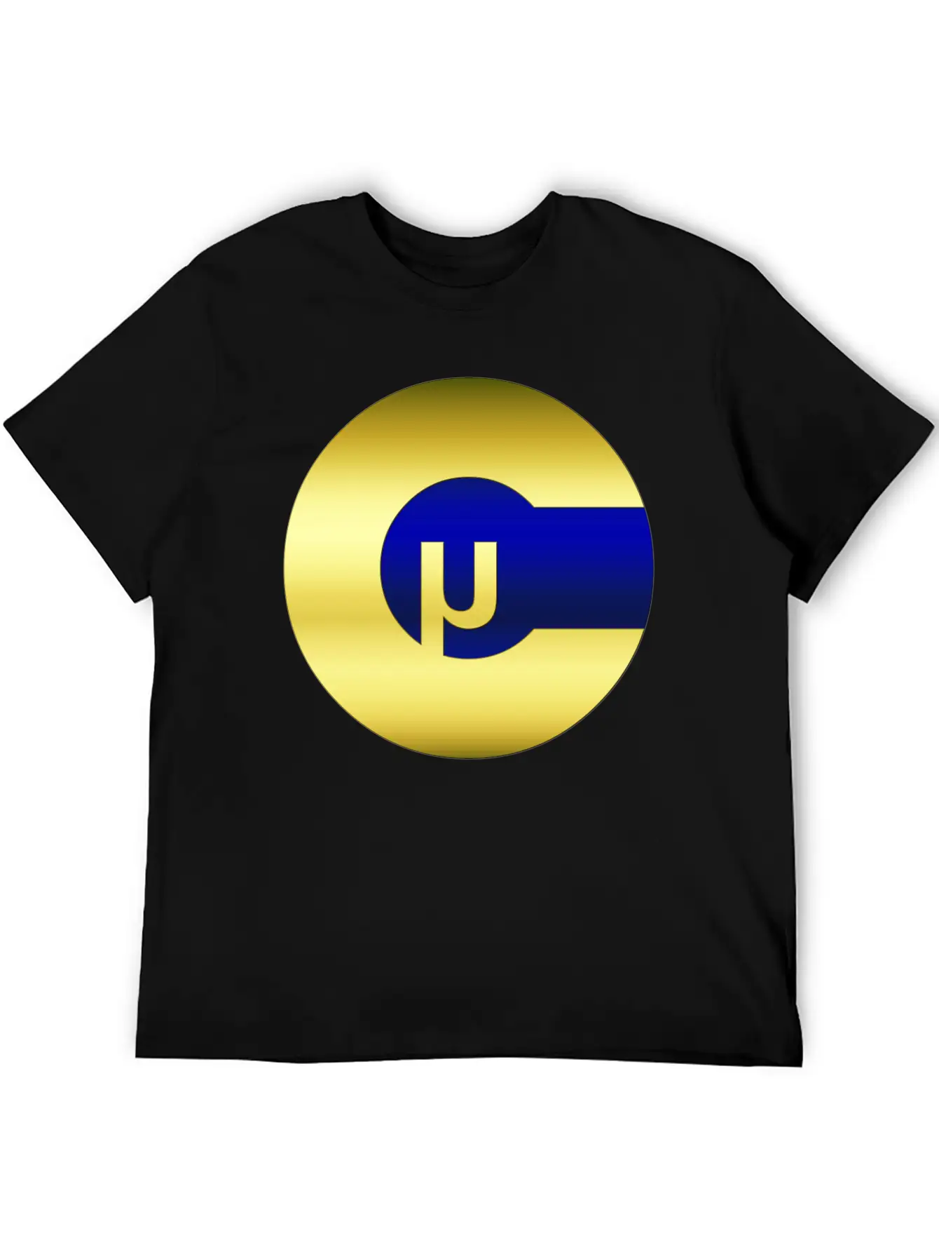 Microcoin Blue Stylish Everyday T-Shirt – Unisex Basic Cotton Tee