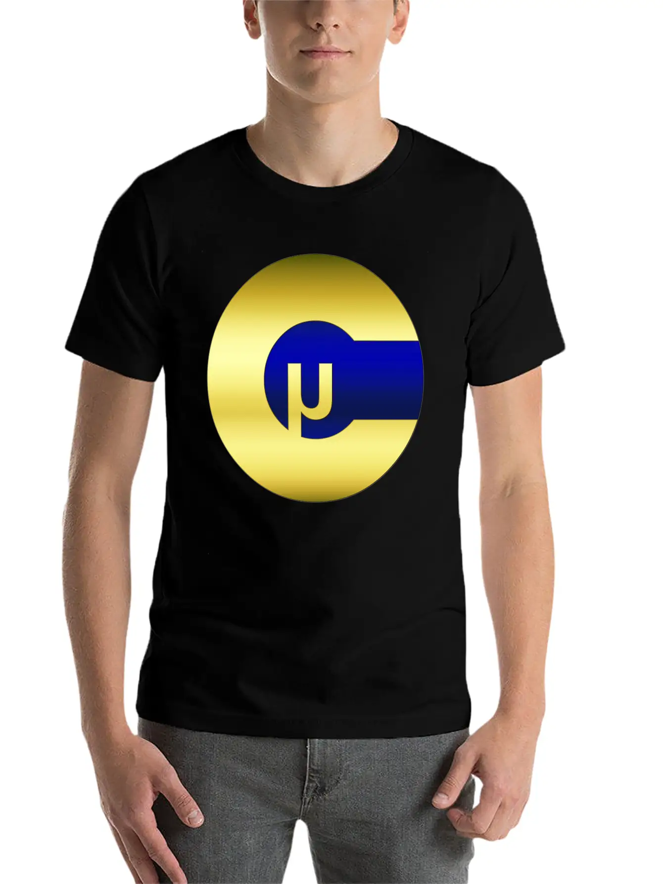 Microcoin Blue Stylish Everyday T-Shirt – Unisex Basic Cotton Tee