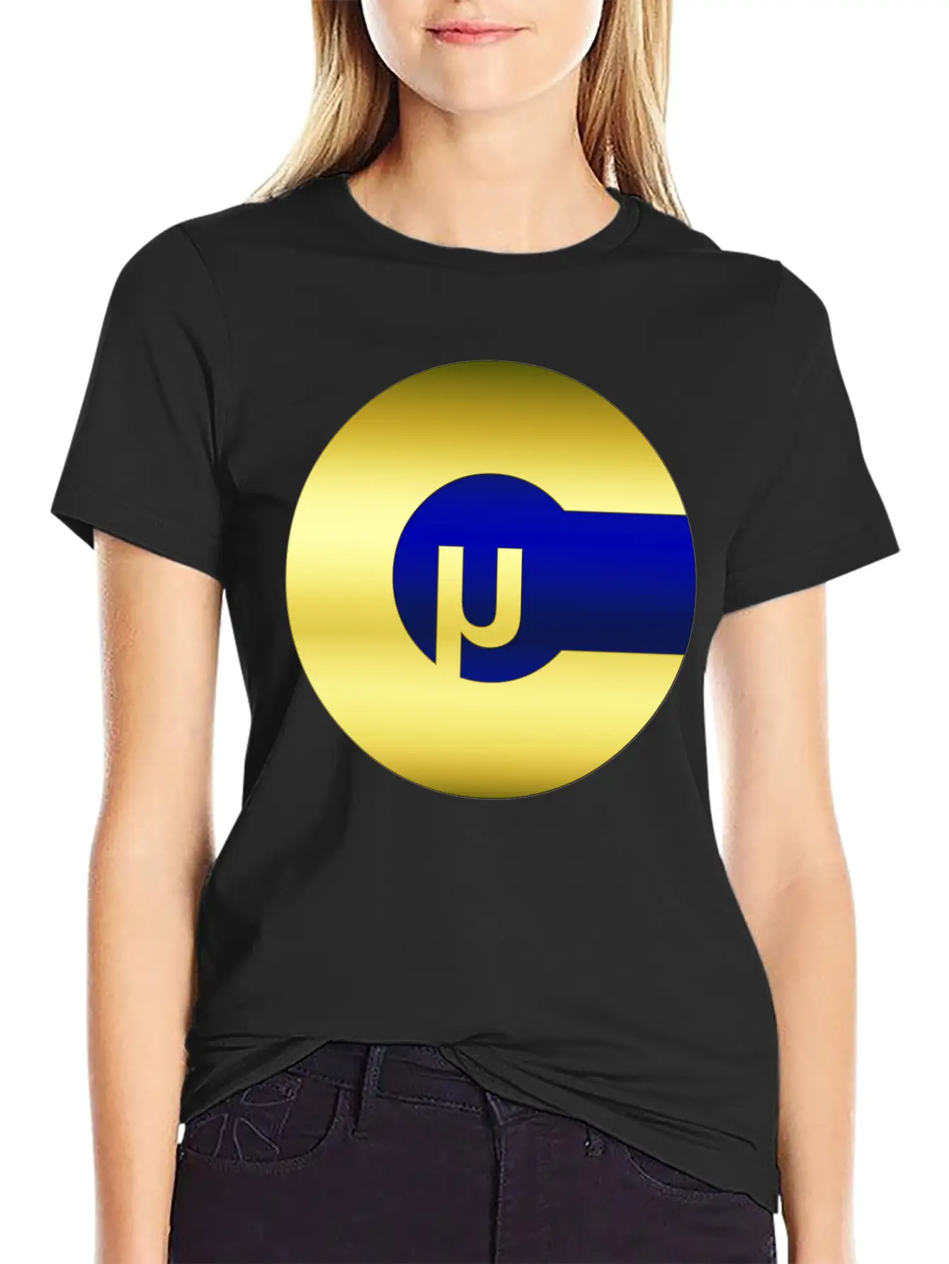 Microcoin Blue Stylish Everyday T-Shirt – Unisex Basic Cotton Tee