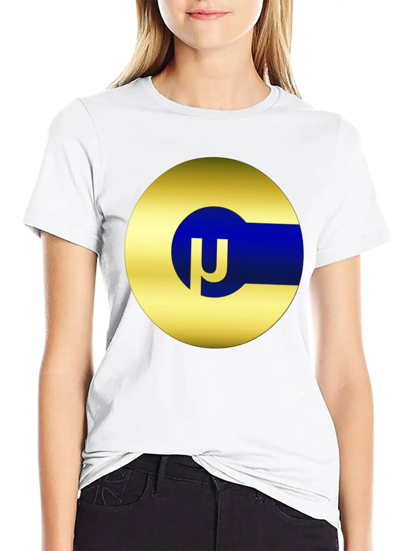 Microcoin Blue Stylish Everyday T-Shirt – Unisex Basic Cotton Tee