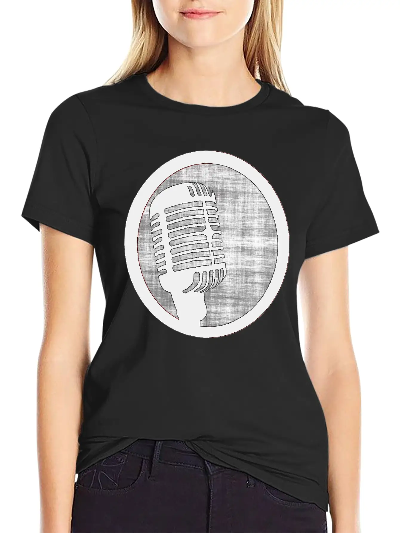 Microphone Check Basic Graphic T-Shirt – Daily Comfort In Soft Cotton